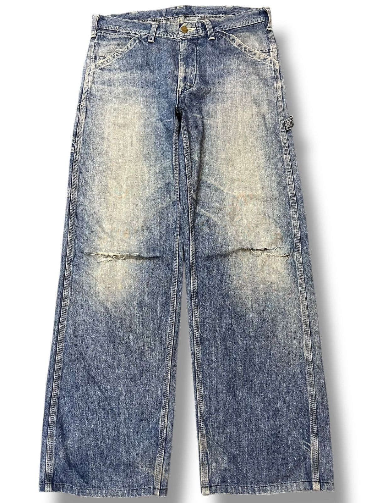 Lee Vintage Lee Union Made Carpenter Baggy Denim Size US 33 - 1 Thumbnail