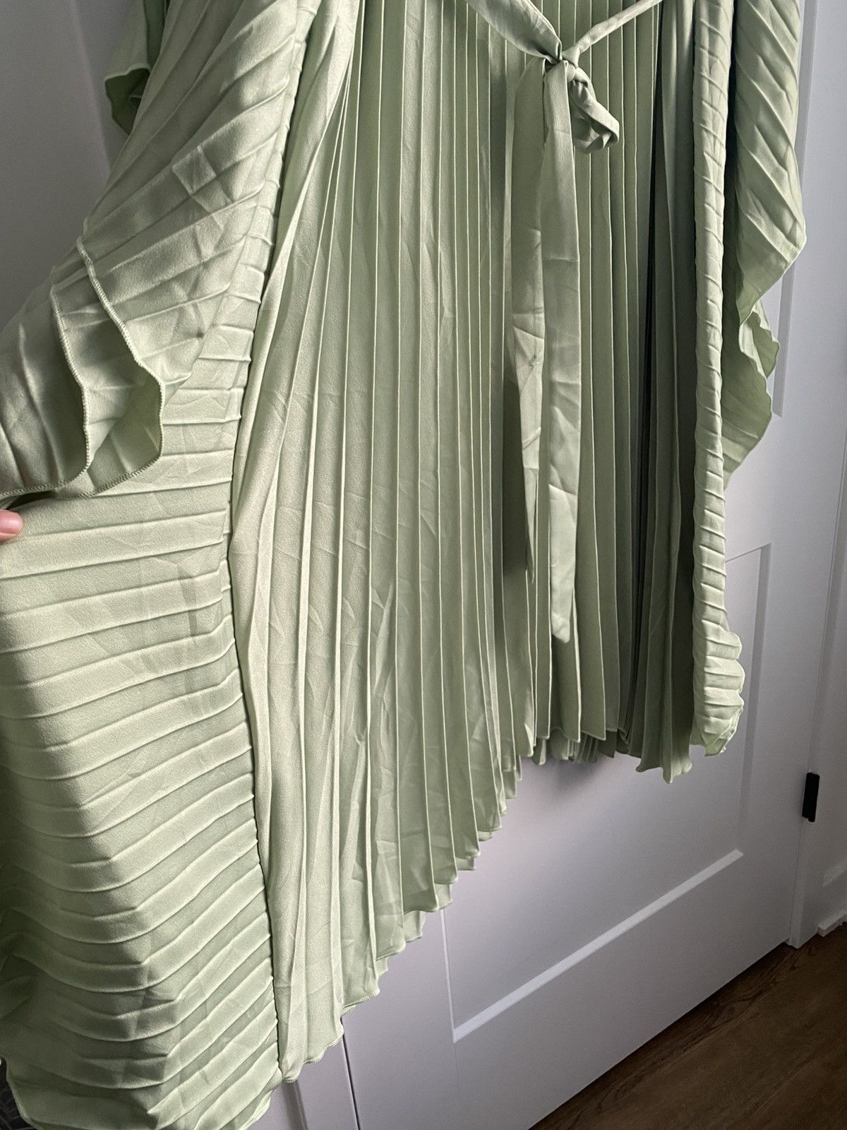 Other X plus wear NWT Green Pleated Maxi Kaftan Onesize Dress Size ONE SIZE - 4 Thumbnail