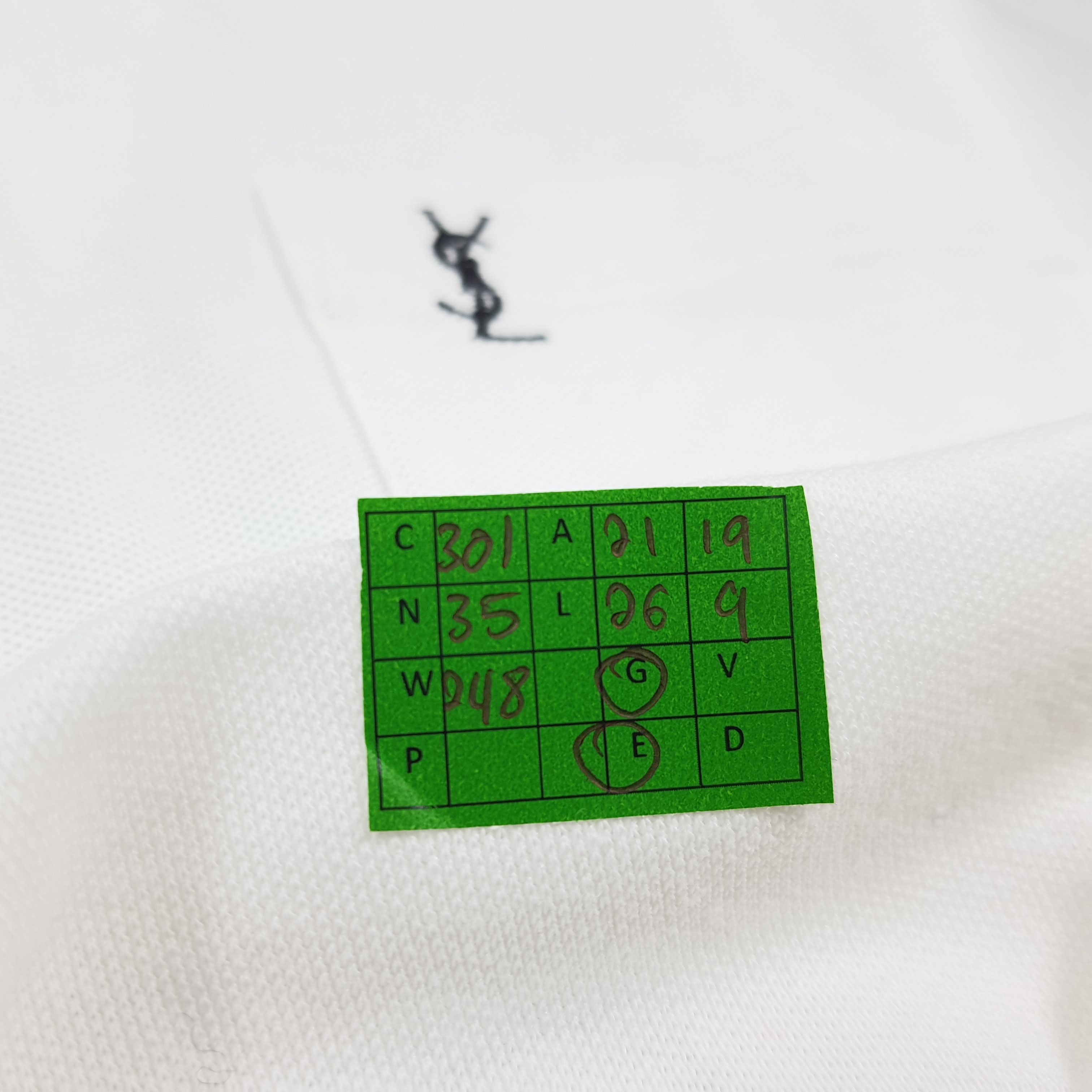 Yves Saint Laurent Vintage Yves Saint Laurent Polo YSL Quarter Zip C301N35 Size US L / EU 52-54 / 3 - 9 Thumbnail