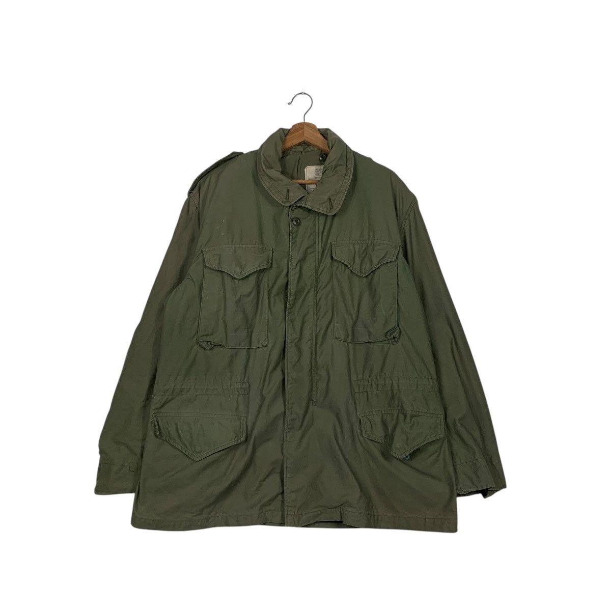 Alpha Industries ALPHA Usa Olive Green Chore Jacket Four Pocket #1824-C27 Size US L / EU 52-54 / 3 - 1 Thumbnail