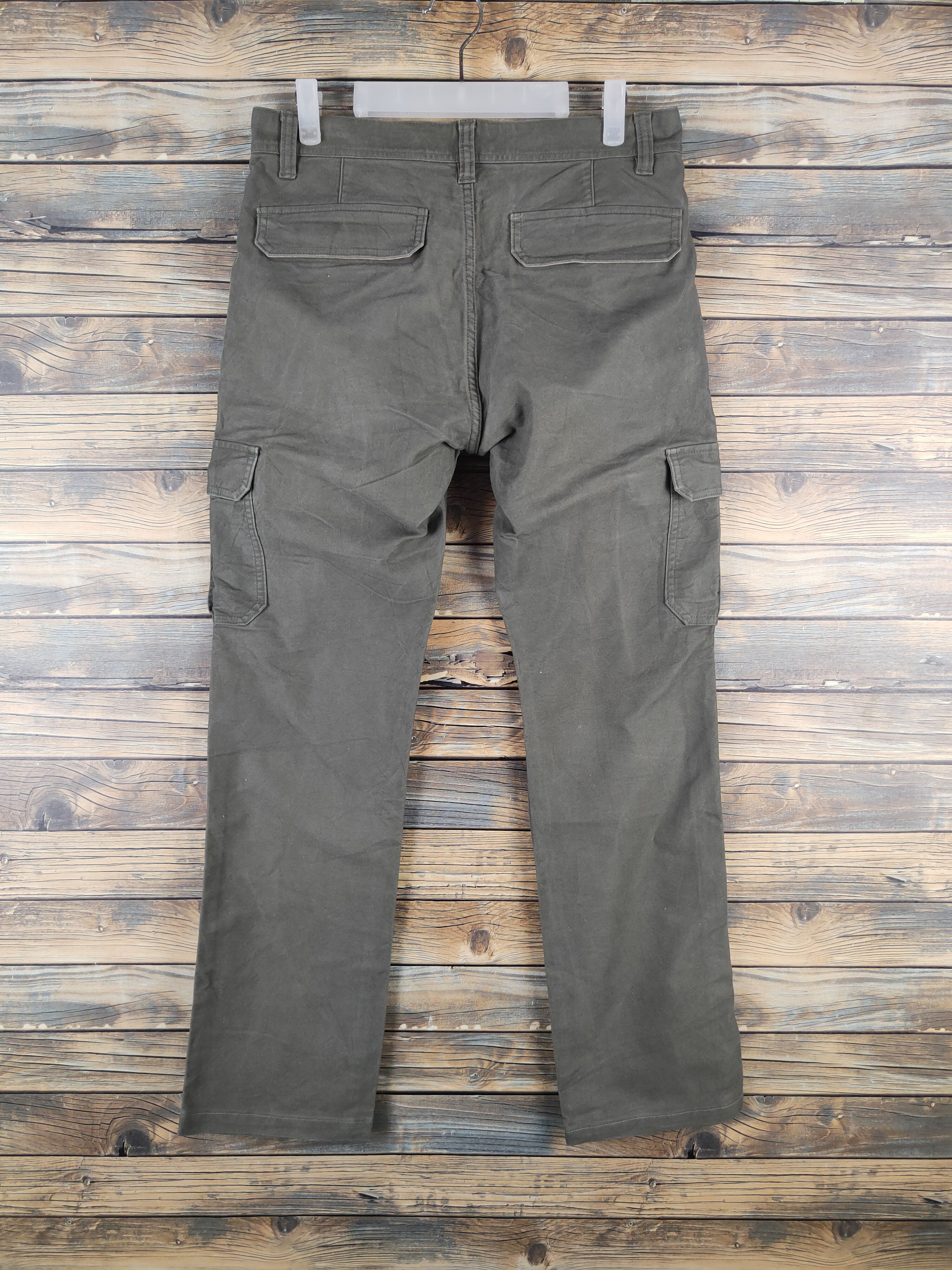 Vintage DL Petit Bonheur Inattendu Army Green Cargo Pants #2439 Size US 31 - 7 Thumbnail