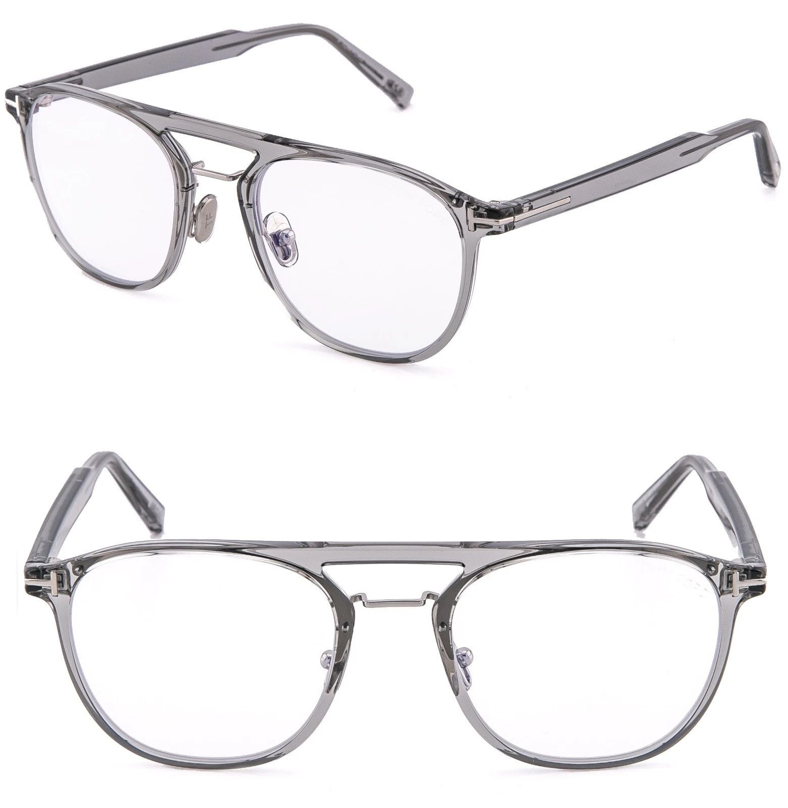 Tom Ford TOM FORD TF5982B 020 Crystal Gray Blue Block 5982 FT5982 Size ONE SIZE - 1 Thumbnail