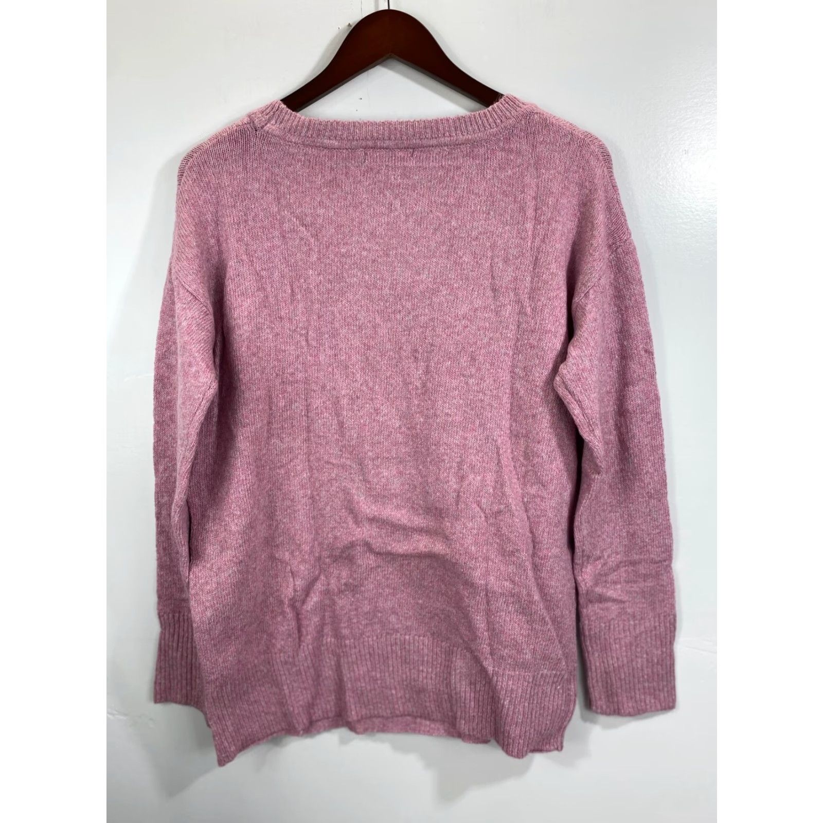 Ellen Tracy NWT Ellen Tracy Pink Round Neck Pullover Sweater M Women Cable-Knit Knit Cotton Blend Long Sleeve Pullover Size M / US 6-8 / IT 42-44 - 2 Thumbnail