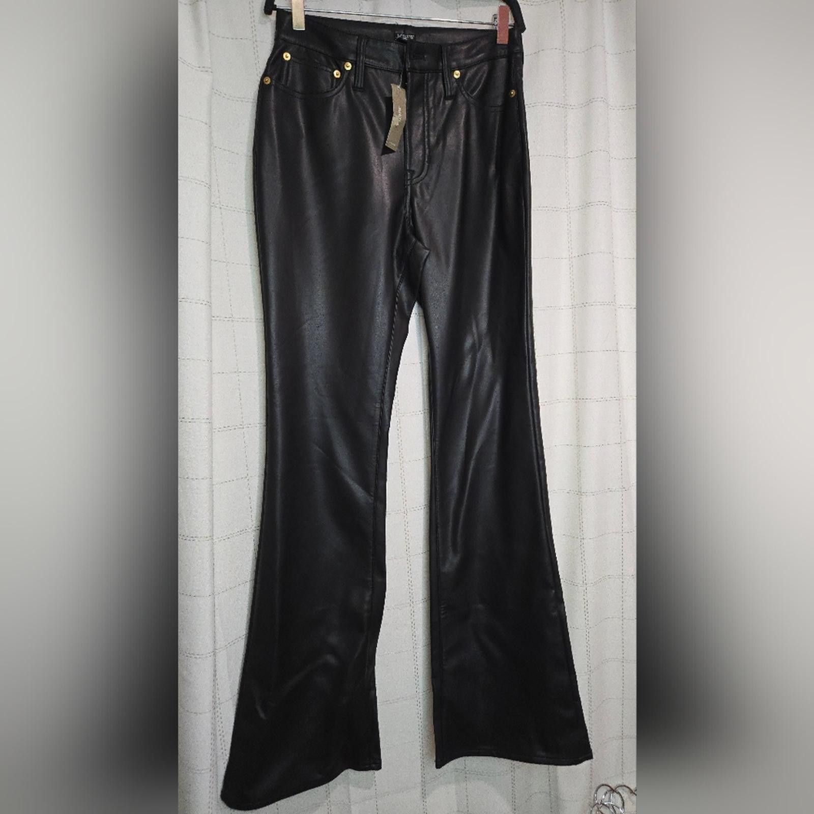J.Crew J Crew High-rise bootcut pant in faux leather Size 27" / US 4 / IT 40 - 2 Thumbnail