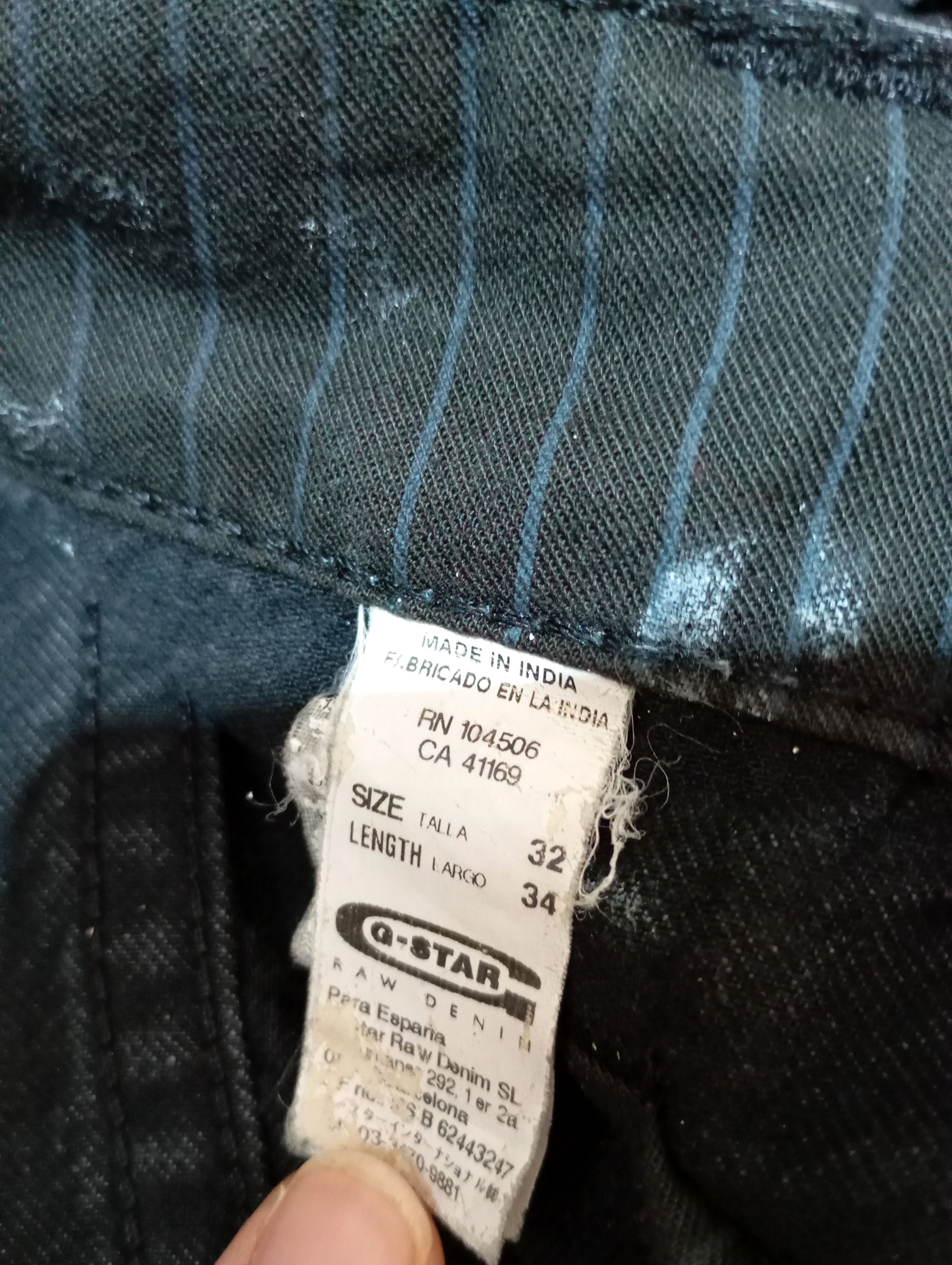 G-Star G-Star Raw 3301 Radar Narrow Midnight Denim Pants Jeans Size US 32 / EU 48 - 10 Thumbnail
