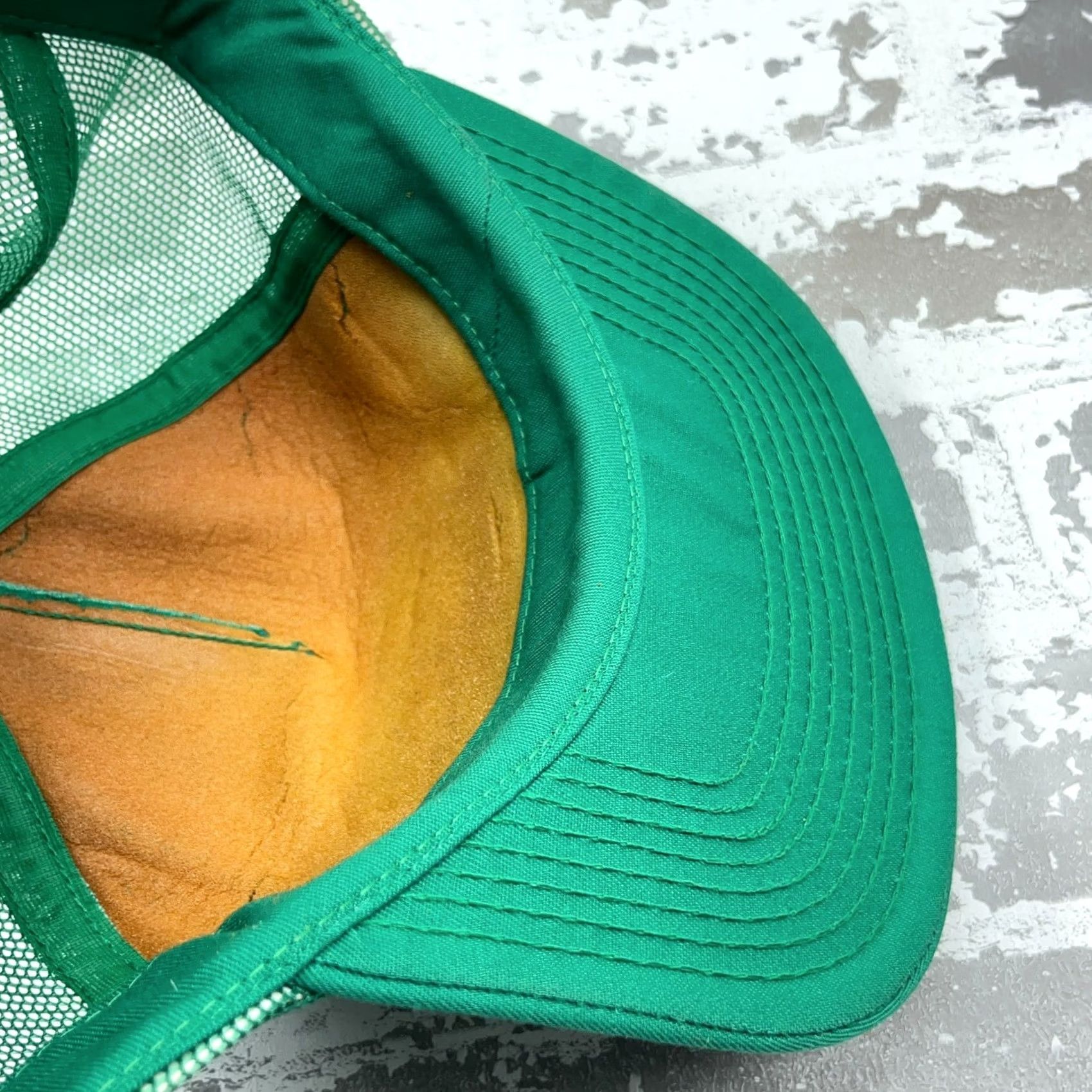 Coal VINTAGE AB Emblems Caps Coal Mining Trucker Hat Cap Snap Back 80s USA Safety Award Patch Green Adult Adjustable Mens Size ONE SIZE - 6 Thumbnail