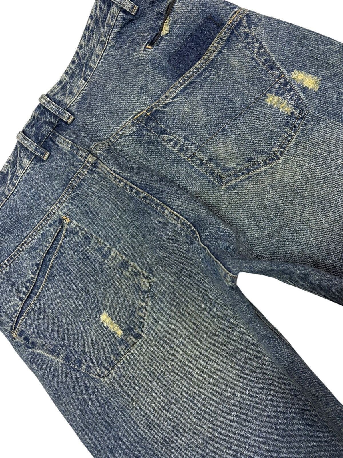 Fiberops Deadstock Fiberops by Tabo Kagaya Selvedge Distress Jeans Size US 36 / EU 52 - 6 Thumbnail