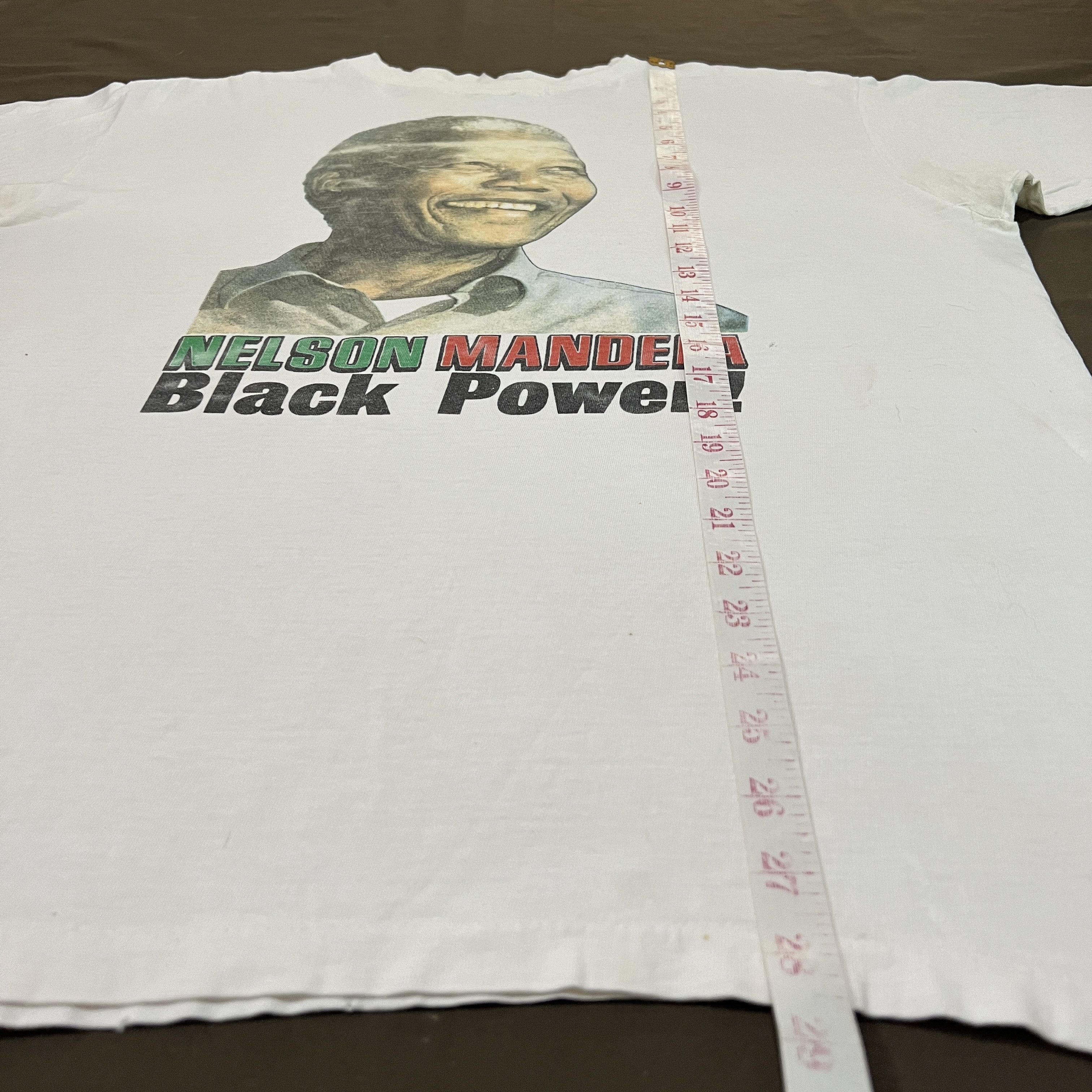 Vintage Vintage 90s Nelson Mandela Black History Promo Tee XL Size US XL / EU 56 / 4 - 16 Thumbnail