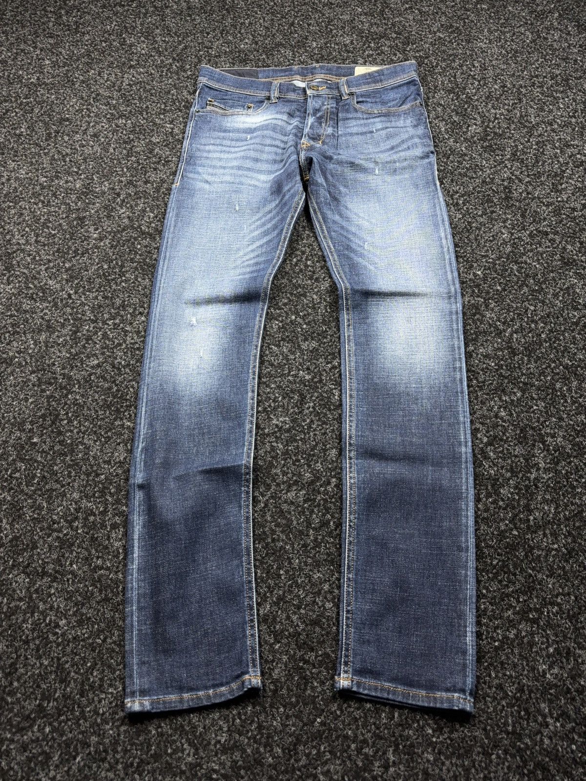 Diesel 00s Diesel Tepphar Slim Carrot Faded Wash Y2K Denim Jeans 