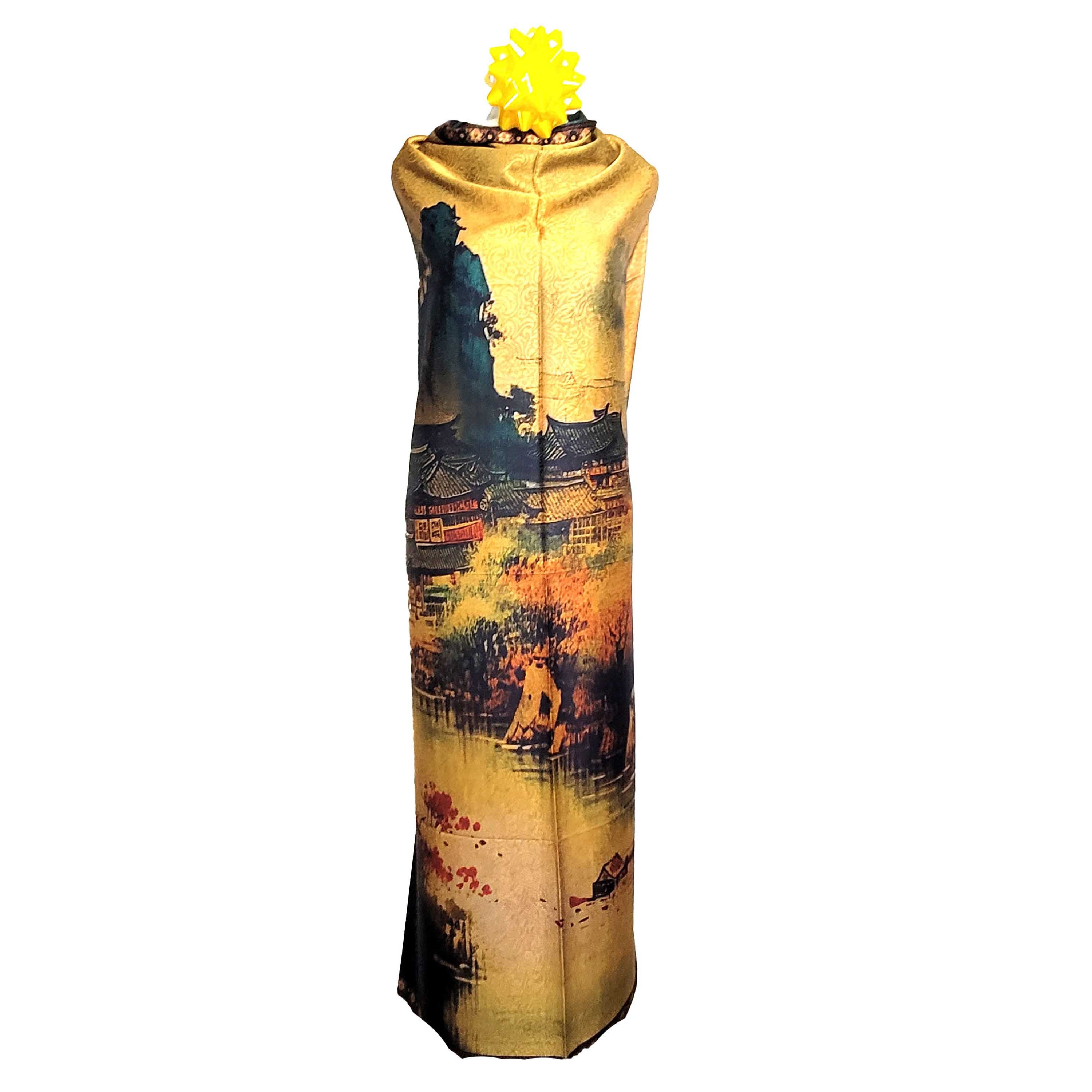 Other NWT Double Sided Silk Scarf 52"x52" Large Square Wrap 3216 Size ONE SIZE - 5 Thumbnail