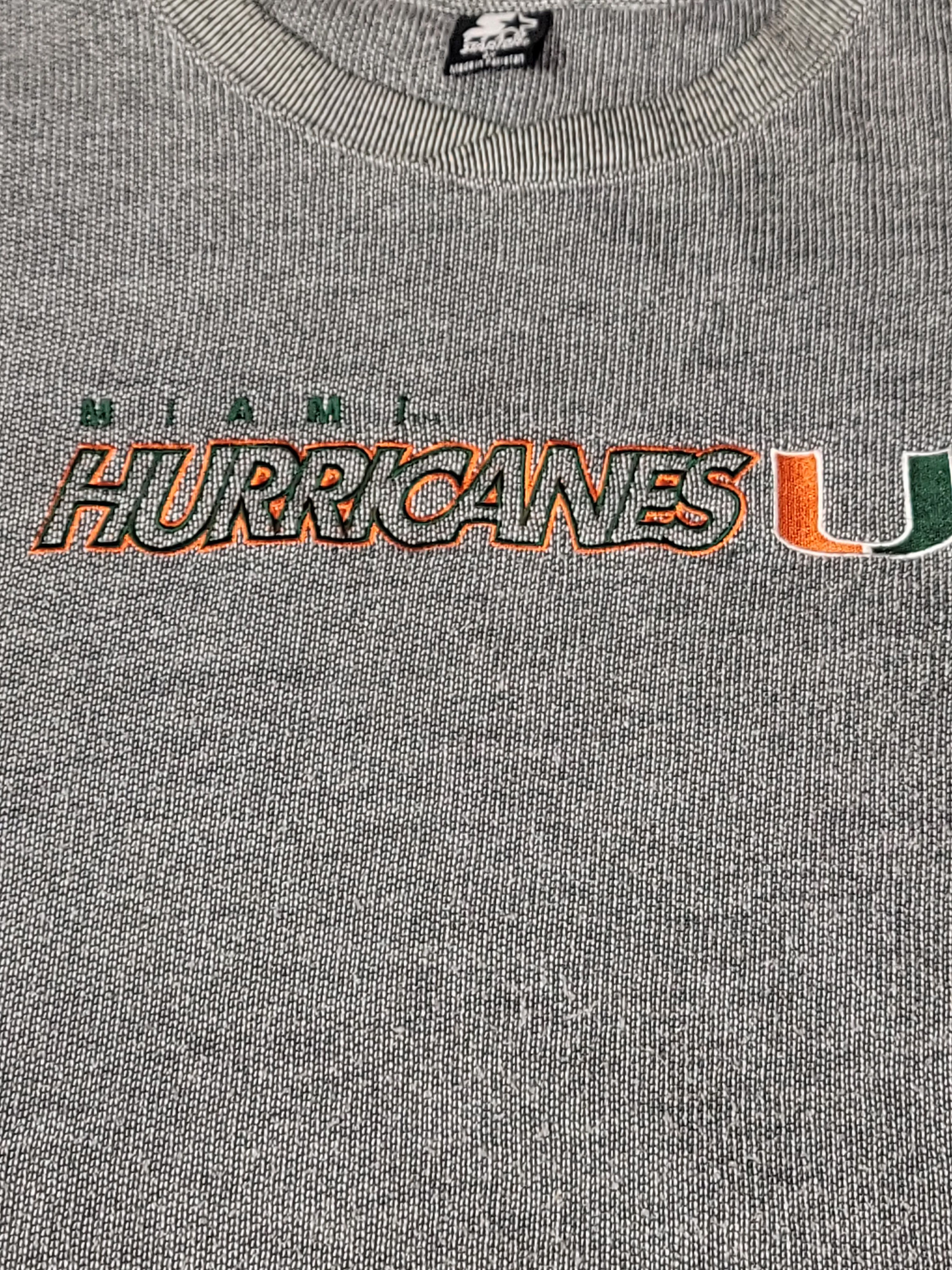 Starter Vintage Starter Miami Hurricanes Sweater Sweatshirt Size US XXL / EU 58 / 5 - 6 Thumbnail