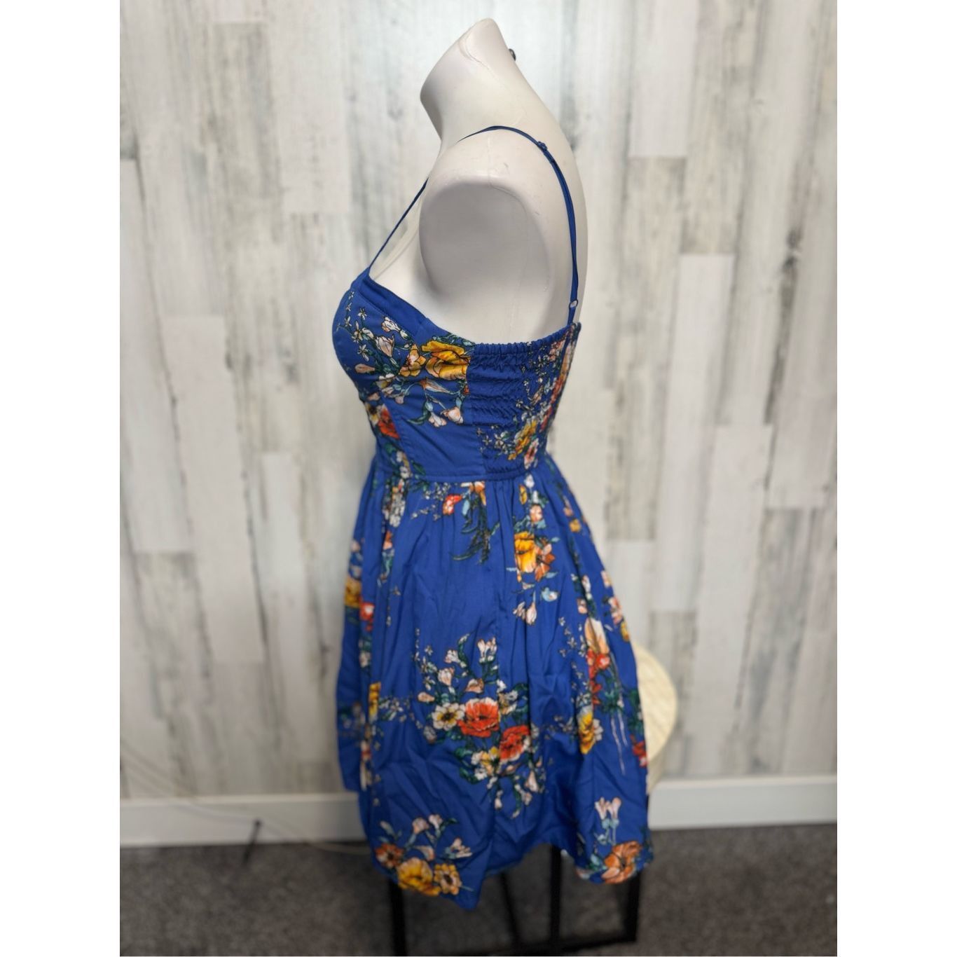 Other Band of Gypsies Blue Floral Sundress Fit & Flare | Size Smal Size S / US 4 / IT 40 - 2 Thumbnail