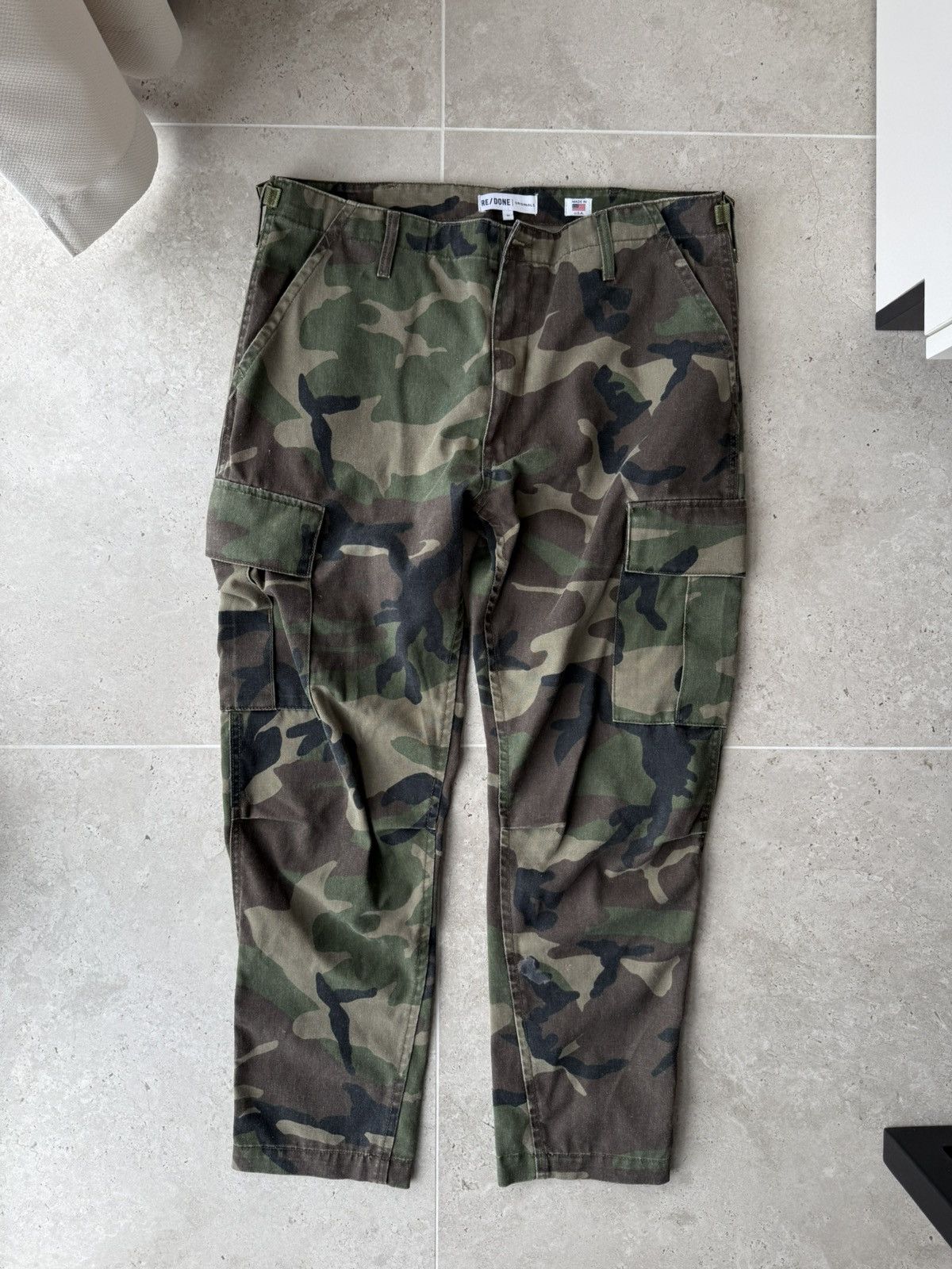 RE/DONE RE/DONE Multicolor Camo Cargo Pants Size US 31 - 1 Thumbnail