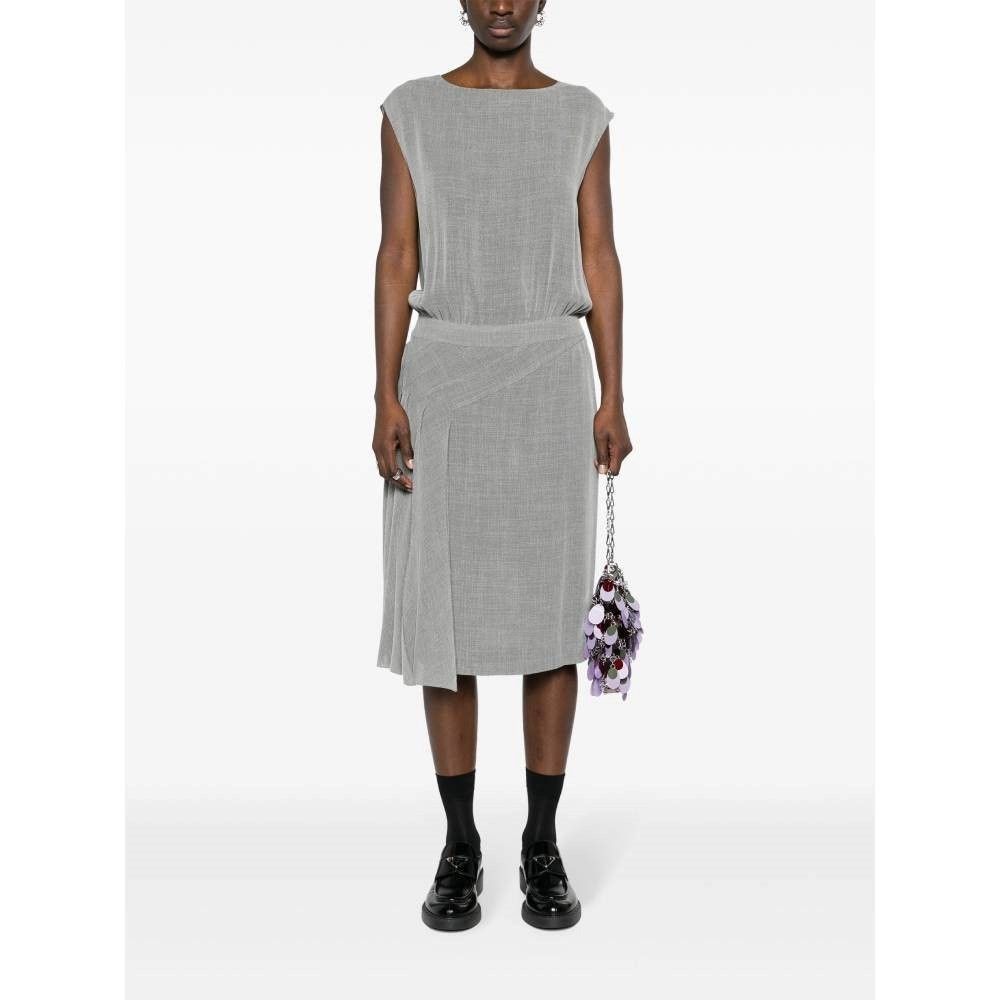 Chanel Chanel Archive Long Gray Dress 90s Unique Silk Size S / US 4 / IT 40 - 2 Thumbnail