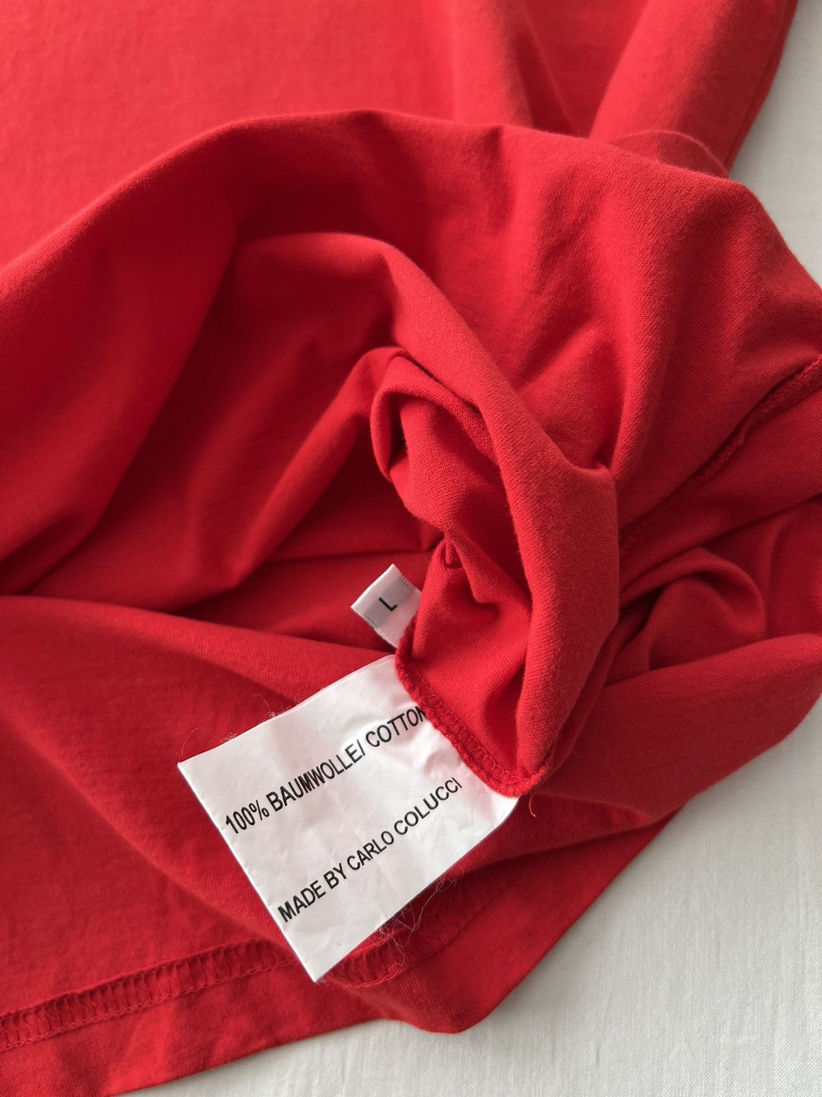 Carlo Colucci Carlo Colucci Small Logo Red T-shirt Size US L / EU 52-54 / 3 - 11 Thumbnail