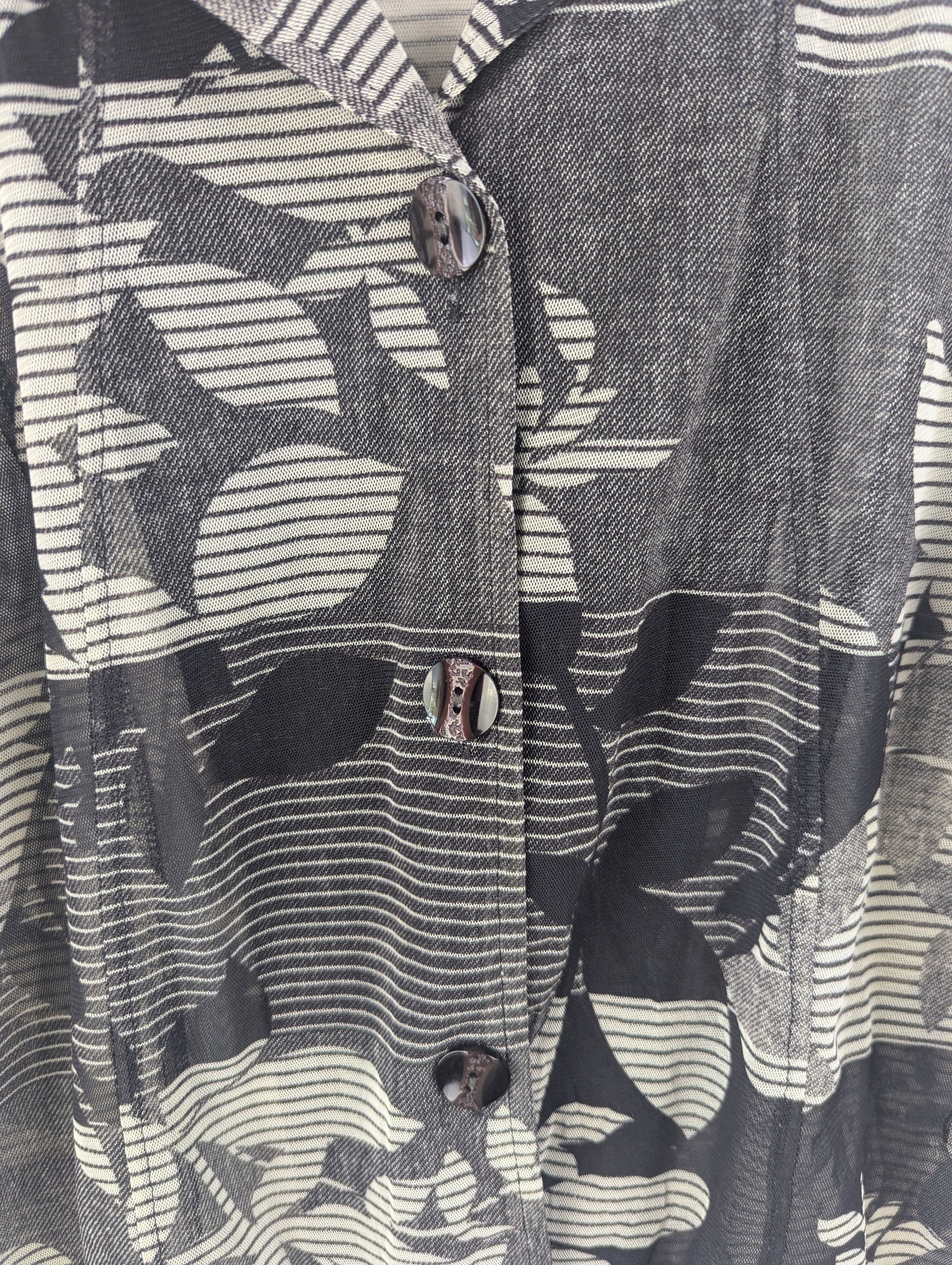 Designer × Japanese Brand Vintage Shirt Button Up Transparent Balenciaga Style Size M / US 6-8 / IT 42-44 - 7 Thumbnail