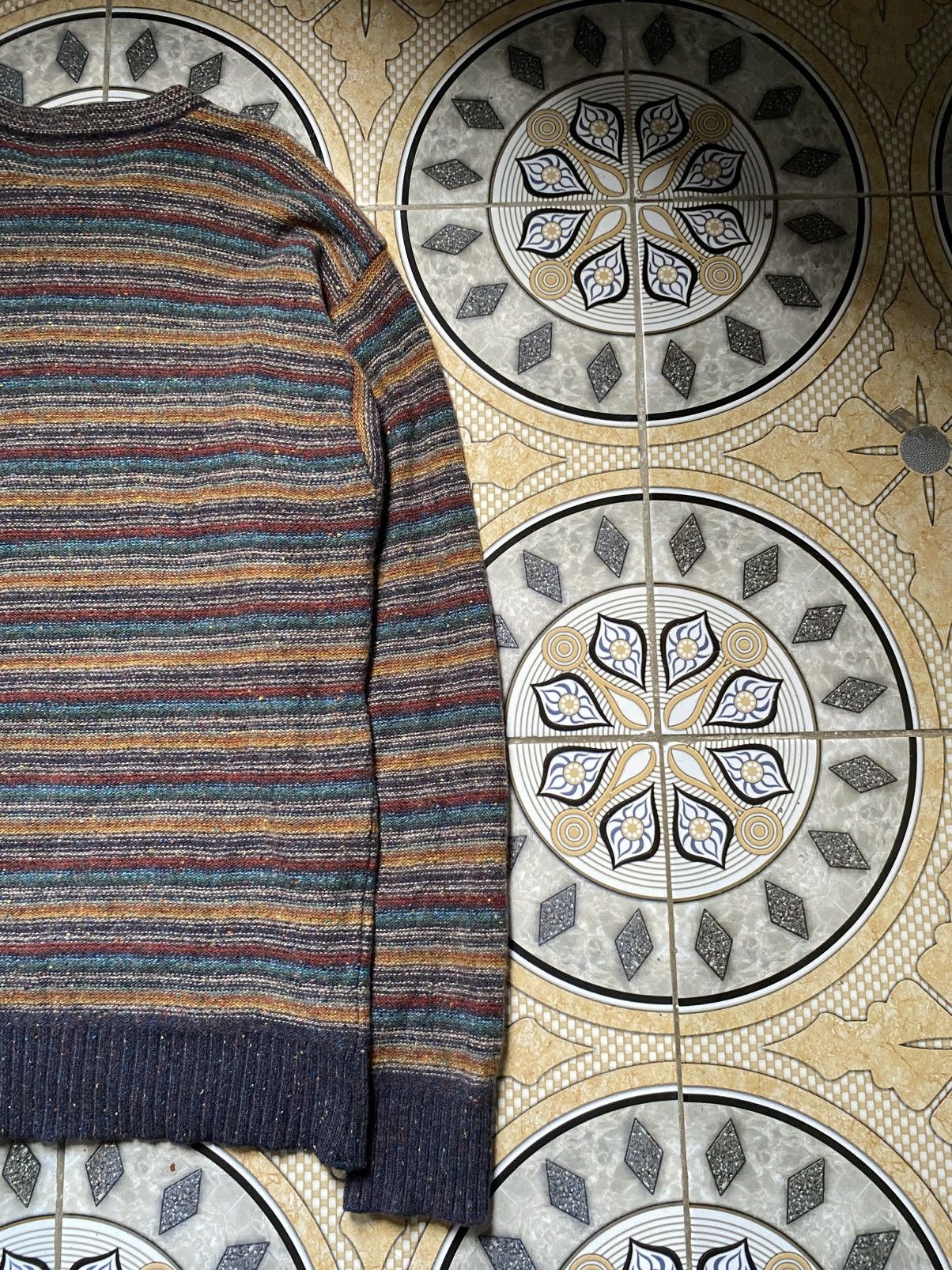 UNIONBAY Vintage 90s UNIONBAY Gradation Knit Sweater Coogi Style. Size US M / EU 48-50 / 2 - 5 Thumbnail