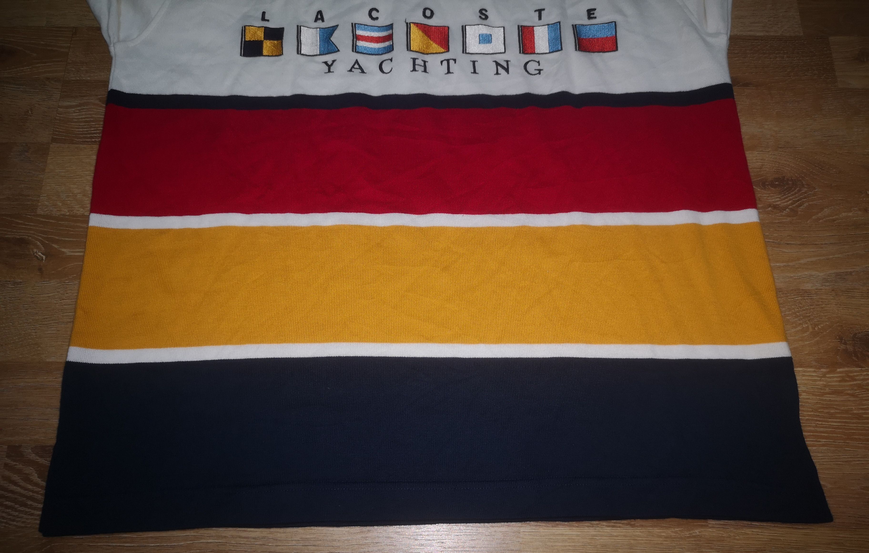 Designer × Lacoste × Vintage Vintage Lacoste Yachting Flag Sailing Gear Multicolour Shirt Size US L / EU 52-54 / 3 - 8 Thumbnail