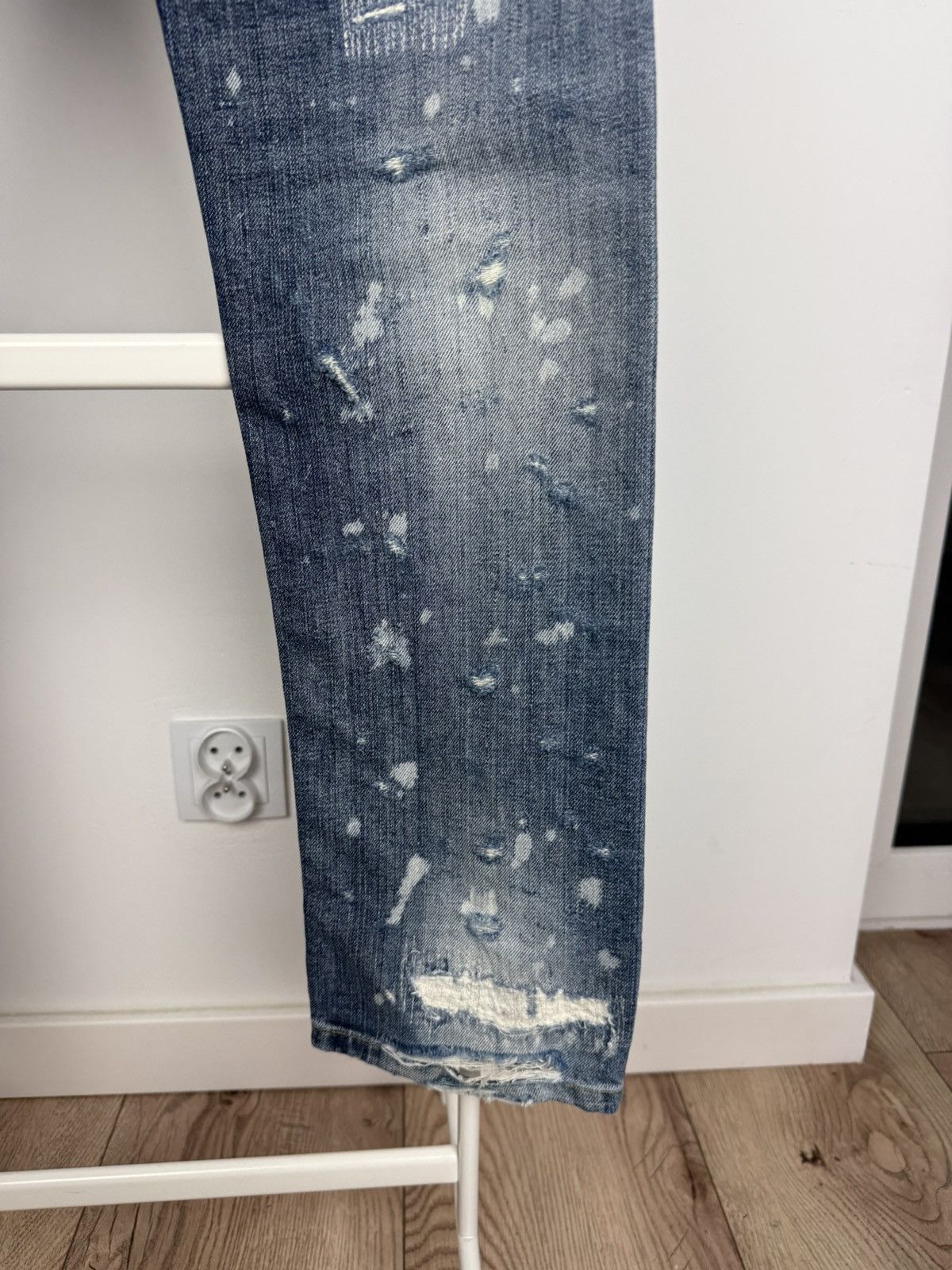 Beauty Beast × Dolce & Gabbana × Hysteric Glamour Rare D&G Distressed Paint Splatter Jeans Size US 31 - 10 Thumbnail