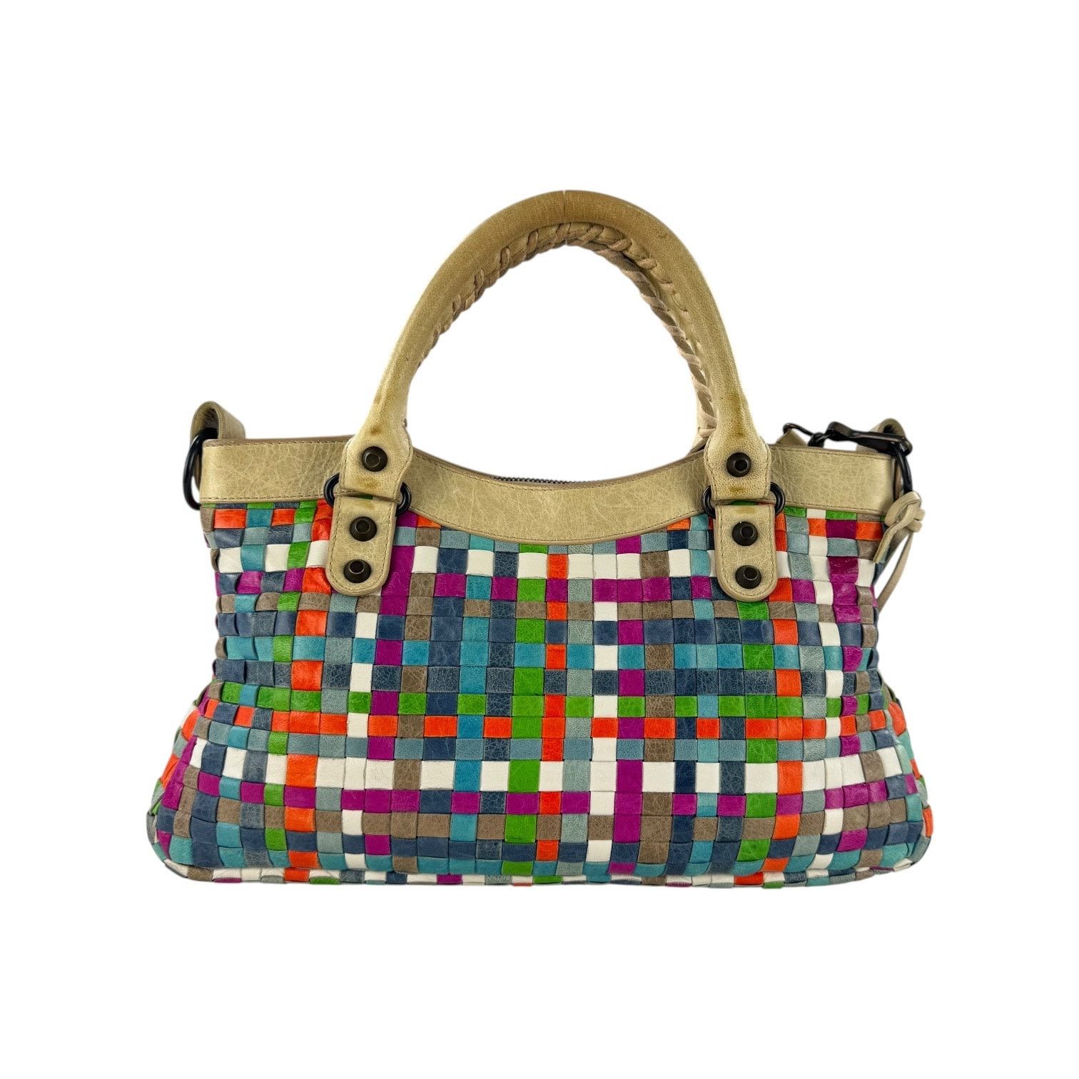 Bottega Veneta Balenciaga Multicolor Woven City Bag Size ONE SIZE - 2 Thumbnail