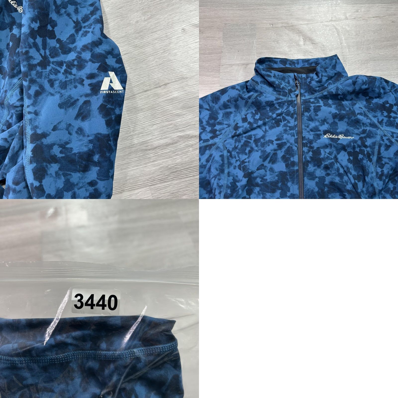 Eddie Bauer Eddie Bauer First Ascent Jacket Womens XL Blue Camo Softshell Zip Stretch Size XL / US 12-14 / IT 48-50 - 9 Thumbnail