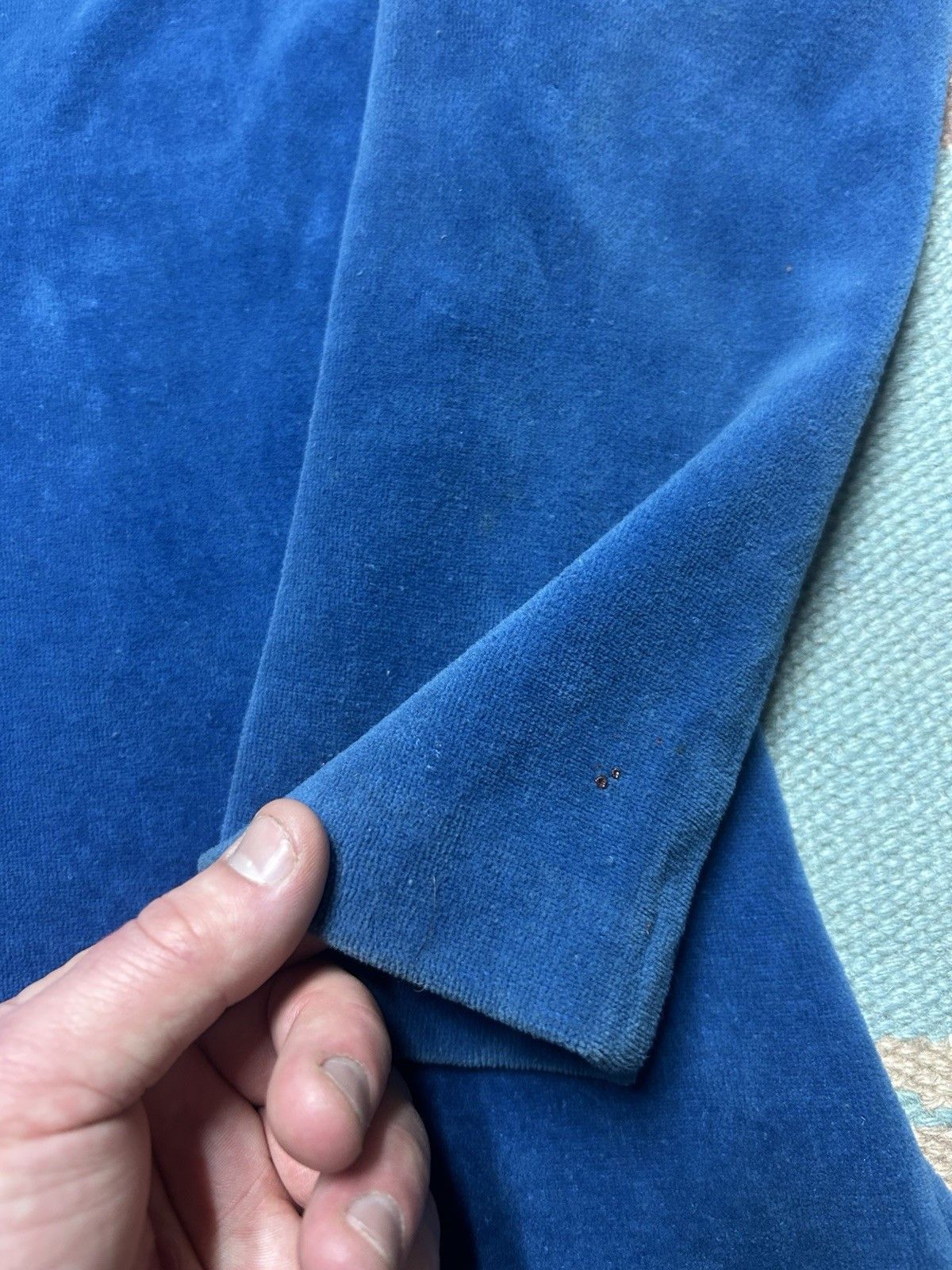 Vintage Vtg 70s velour shirt Sears soft open neck women’s size 16 Size M / US 6-8 / IT 42-44 - 3 Thumbnail