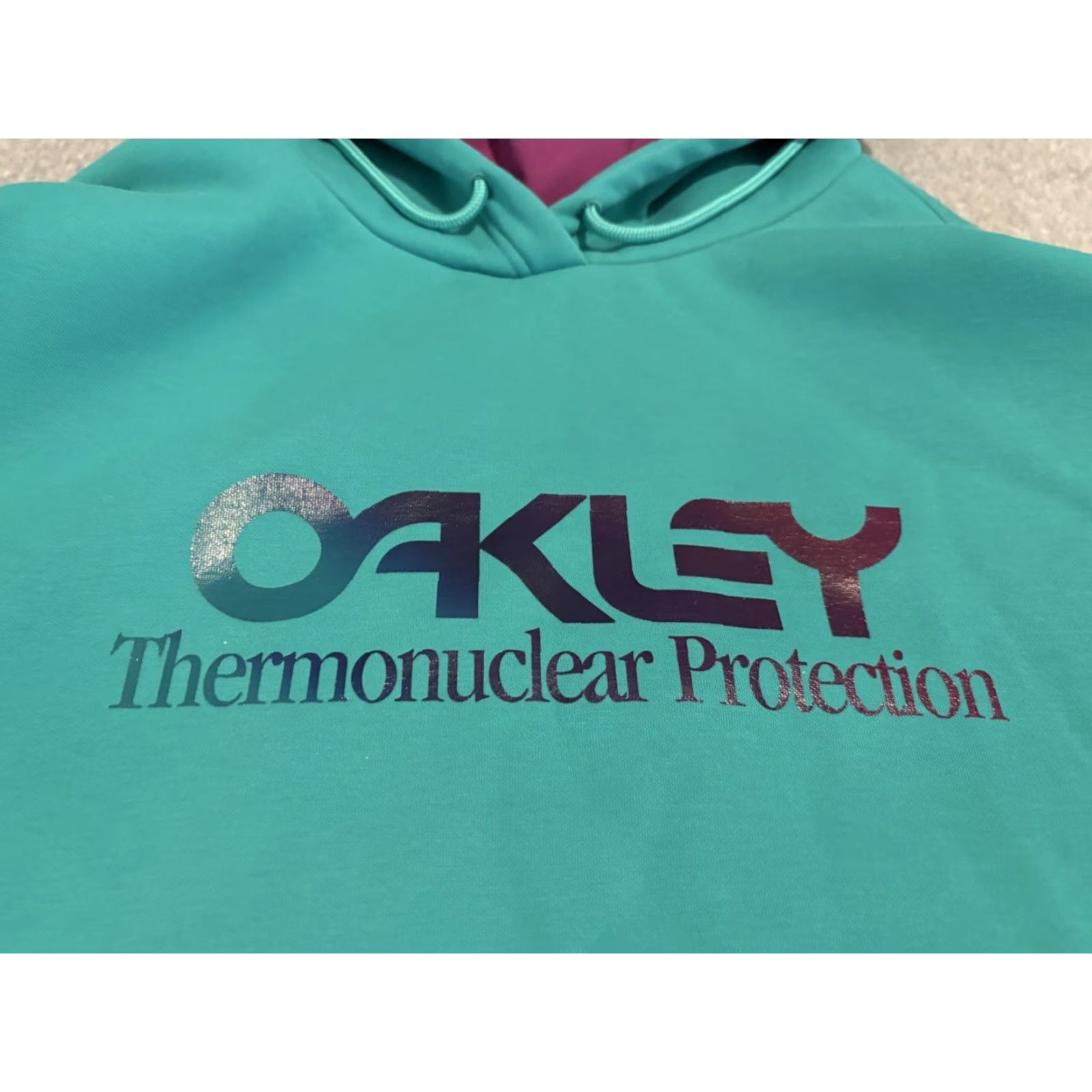 Oakley Oakley Hooded Pullover Hoodie Sweatshirt 2XL Green Men Long Sleeve Fleece Solid Thermonuclear Protection Size US XXL / EU 58 / 5 - 2 Thumbnail