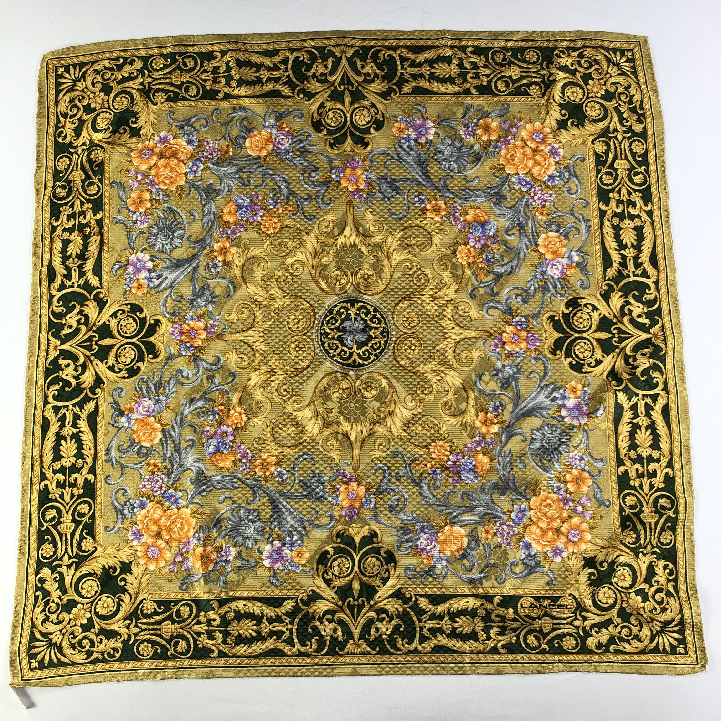 Lancel × Vintage Vintage Lancel Silk Scarf Size ONE SIZE - 2 Thumbnail