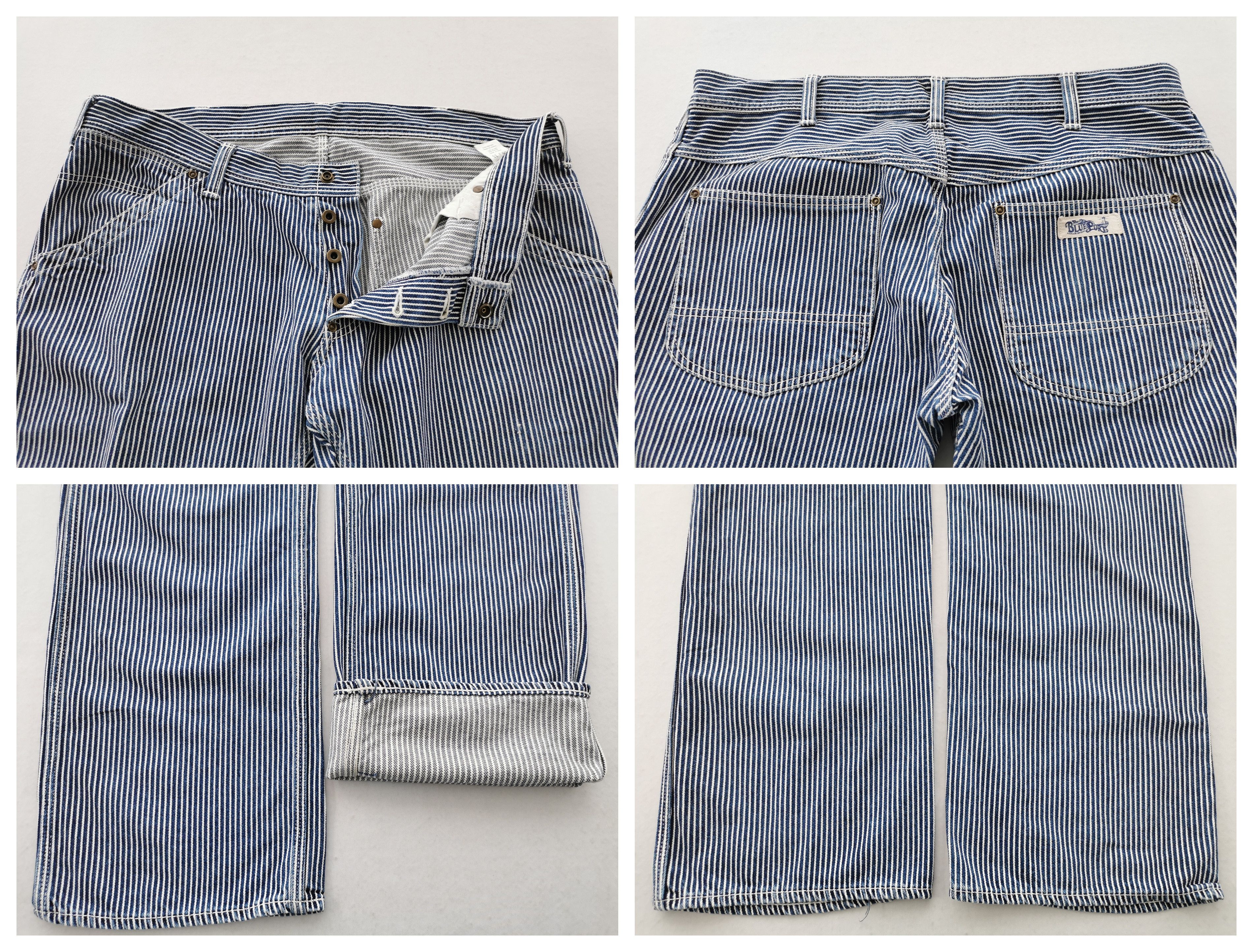 Vintage Blue Port Hickory Japenese Denim Made In Japan Size 38/36x33 Size US 38 / EU 54 - 8 Thumbnail