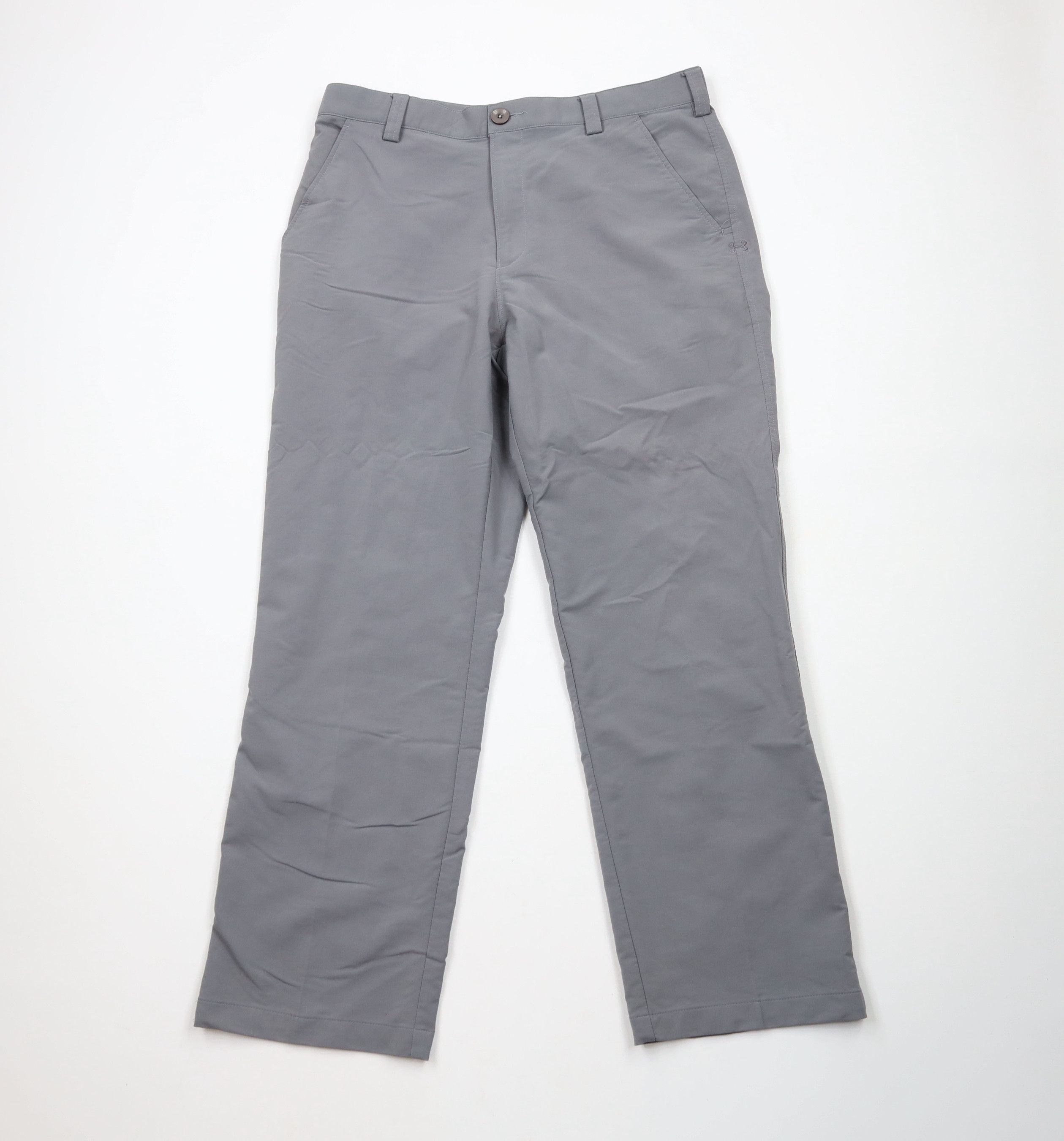 Under Armour × Vintage Under Armour Flat Front Tech Wide Leg Golfing Chino Pants Size US 34 / EU 50 - 1 Thumbnail