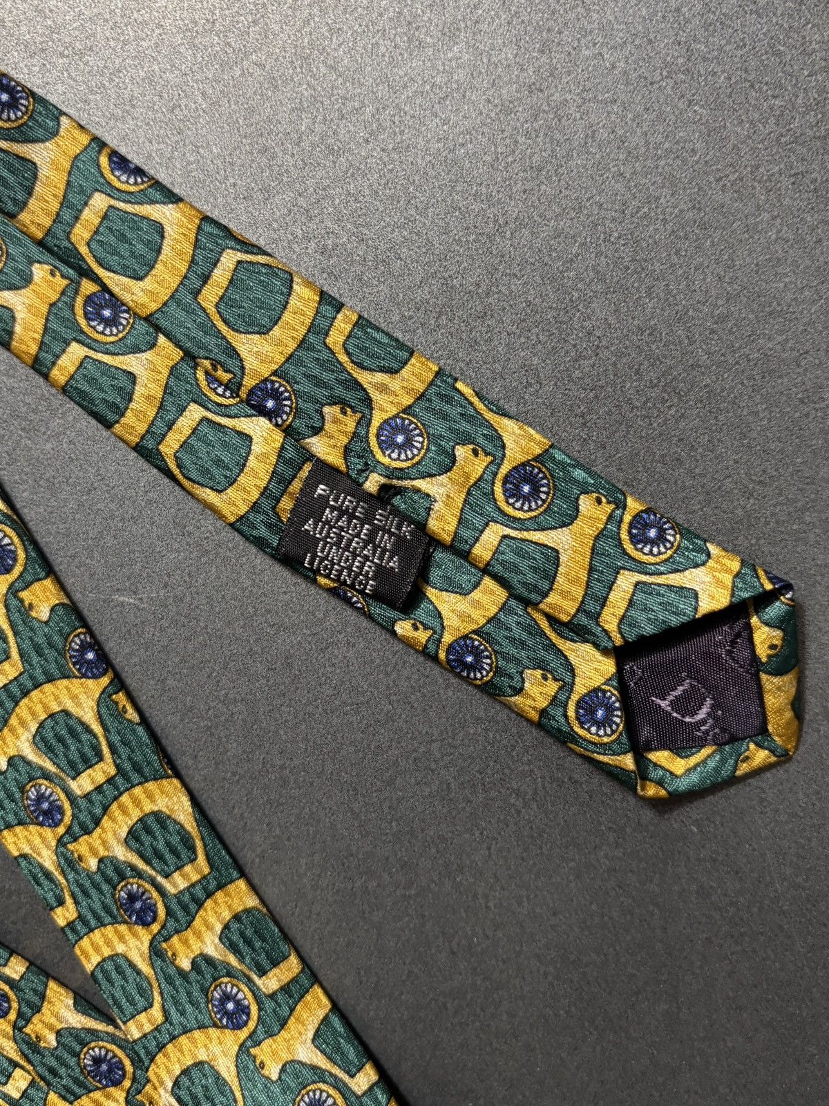 Christian Dior Monsieur Vintage Christian Dior Tie 1990s All Over Print Pattern Silk Size ONE SIZE - 7 Thumbnail