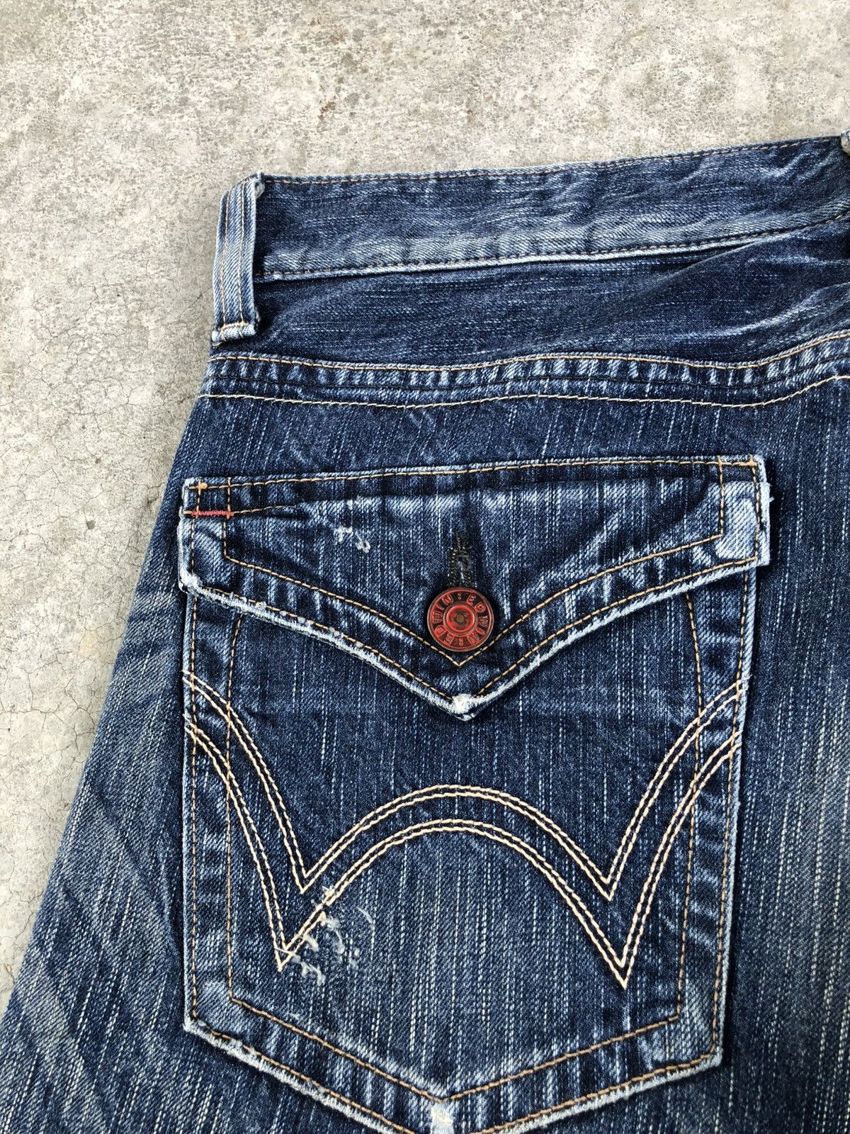Who Decides War Edwin 503 Flared Jeans Bootcut Distressed Jeans Size US 34 / EU 50 - 16 Thumbnail