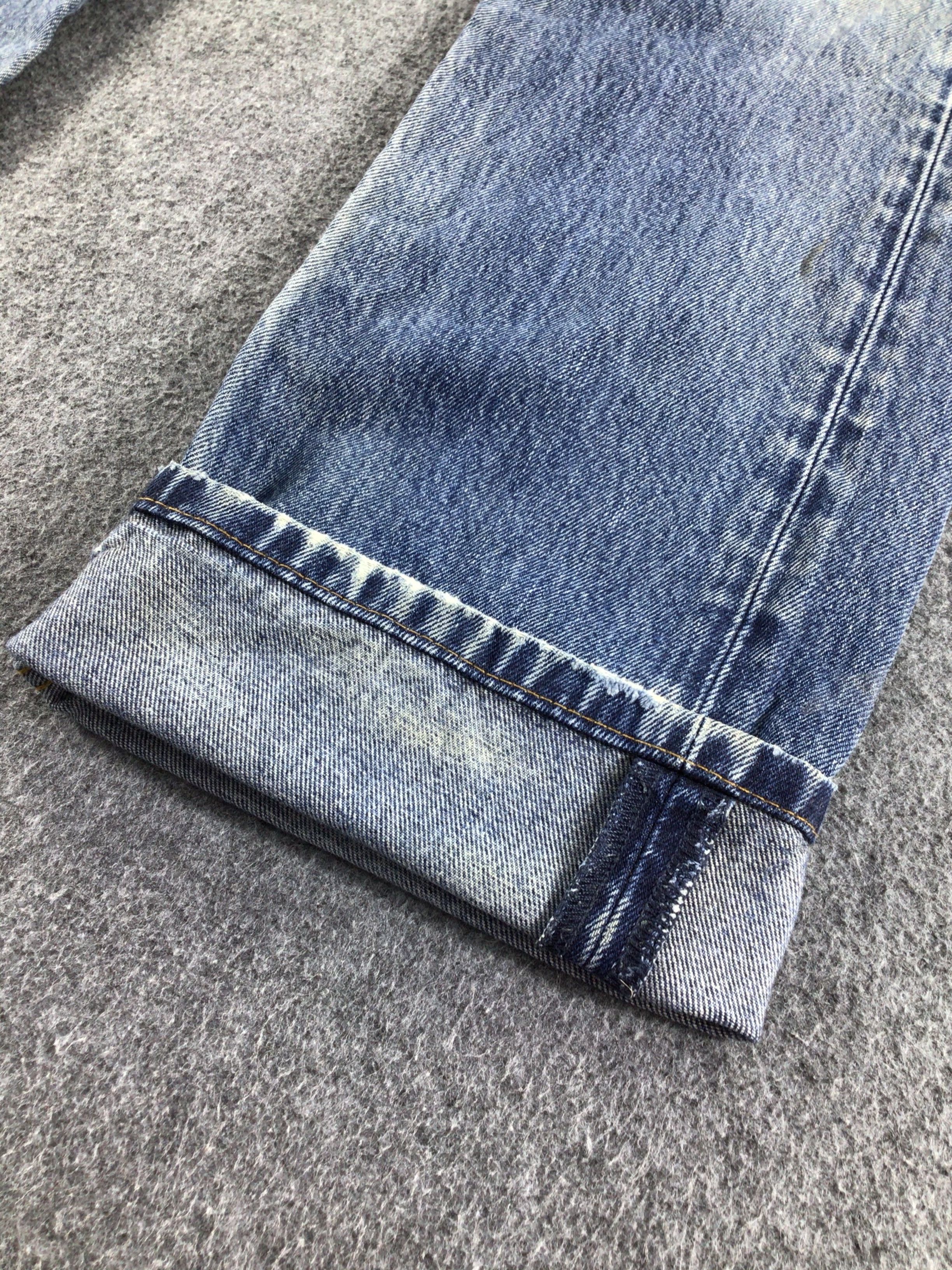 Levi's Distress Vintage Levis 505 Jeans Faded Blue Denim -J512 Size US 33 - 7 Thumbnail