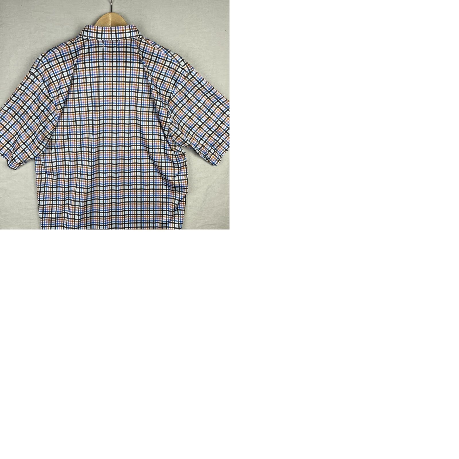CO Collars & Co Polo Shirt Mens Large Checked Button Down Short Sleeve Multi Color Size US L / EU 52-54 / 3 - 9 Thumbnail
