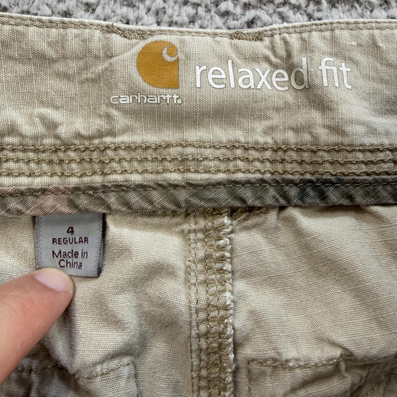 Carhartt Carhartt Relaxed Fit Cargo Pants Womens 4 Regular Tan Work Size 27" / US 4 / IT 40 - 5 Thumbnail