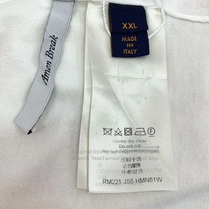 Louis Vuitton Louis Vuitton 2022 White Logo Cotton T. Size US XXL / EU 58 / 5 - 7 Thumbnail