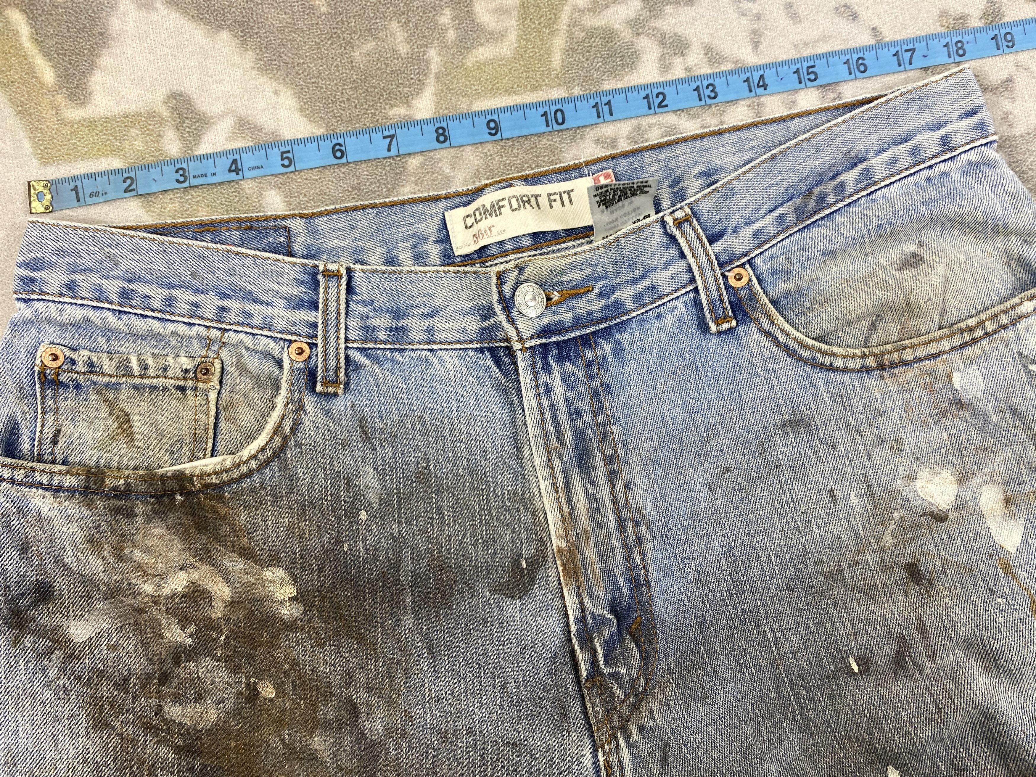 Levi's Dirty Used Blue Vintage Levi's 560 36x31.5 Denim -JN1911 Size US 36 / EU 52 - 5 Thumbnail