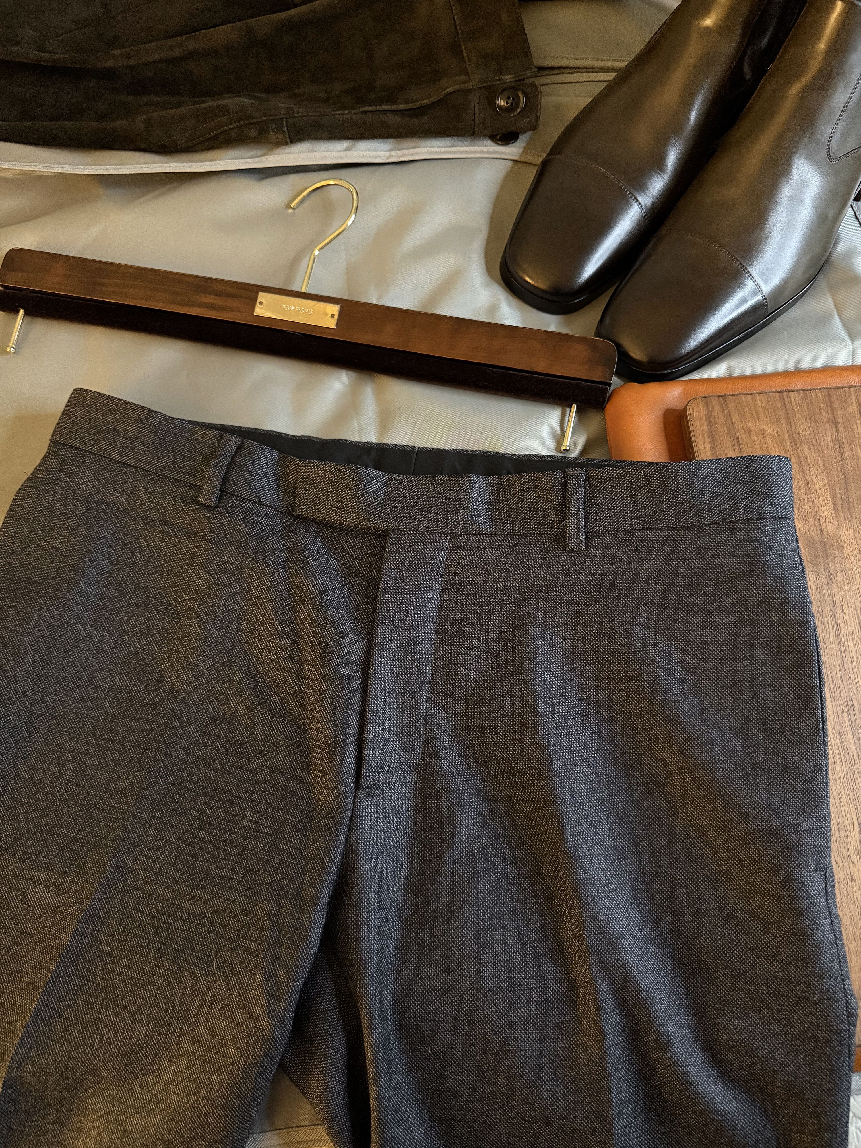 Dior Best Dressed Rare $2,300 w/tax DIOR Textured Grey Trousers Size US 34 / EU 50 - 2 Thumbnail