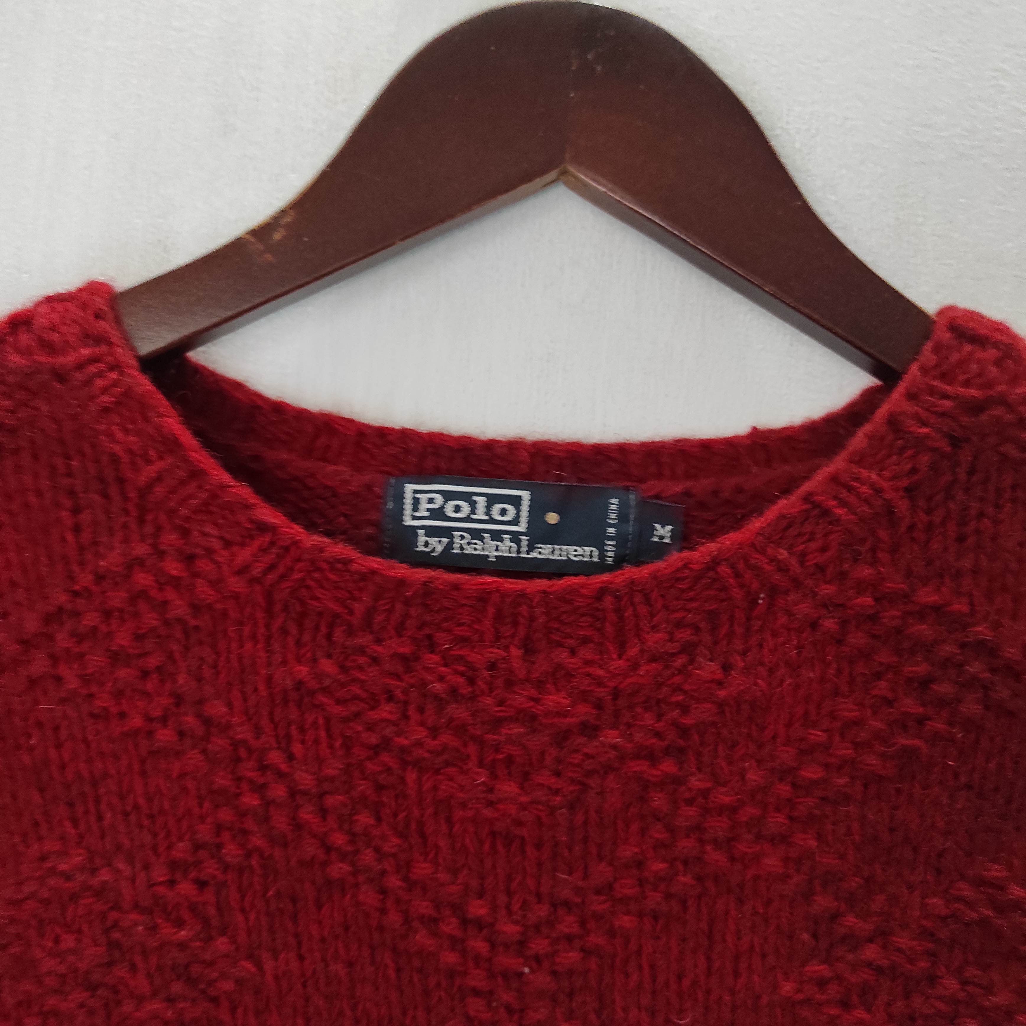 Polo Ralph Lauren Vintage Polo Ralph Lauren Hand Knit Wool Sweater Size US M / EU 48-50 / 2 - 6 Thumbnail
