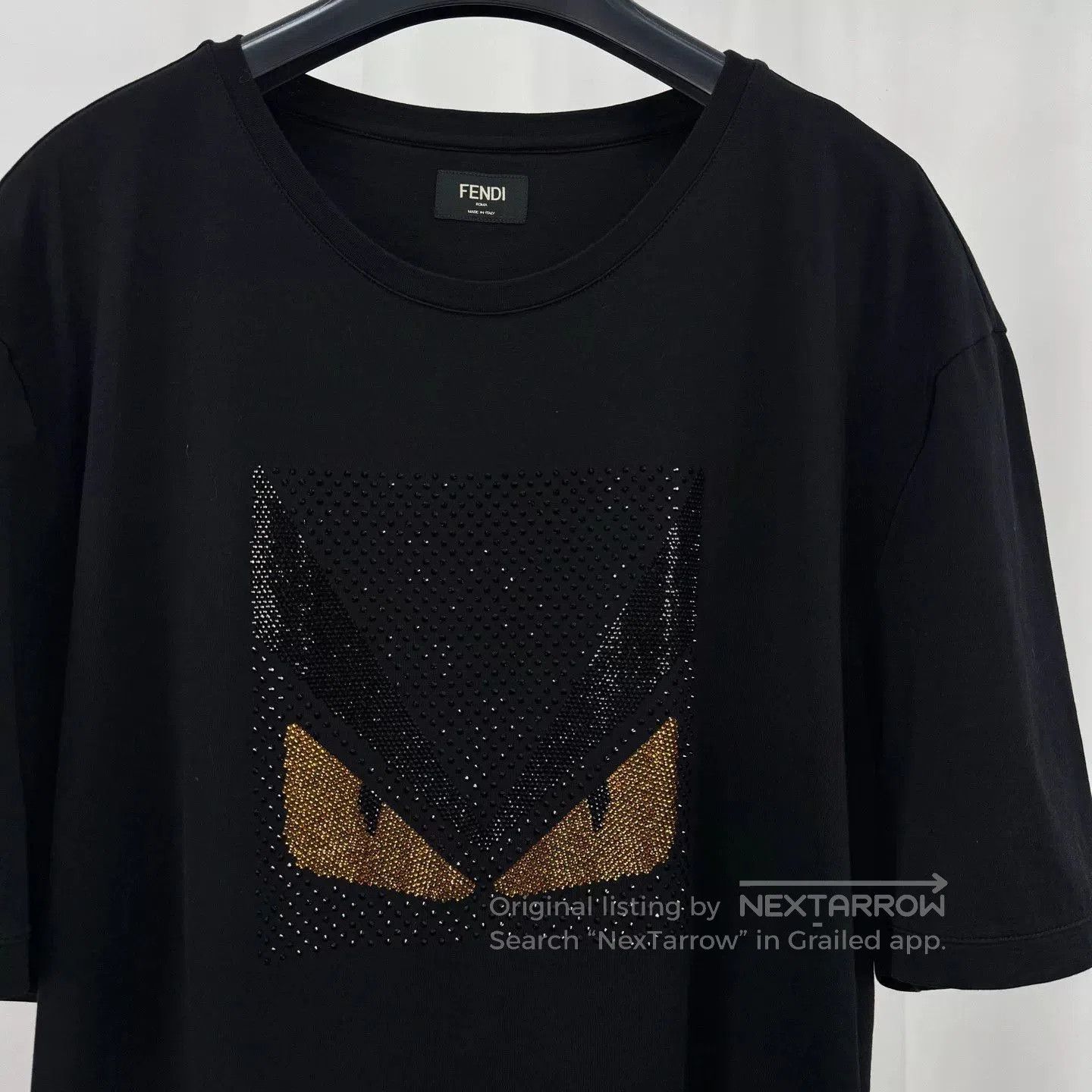 Fendi Fendi Short Sleeve Monster Tee with Studs. Size US XXL / EU 58 / 5 - 3 Thumbnail