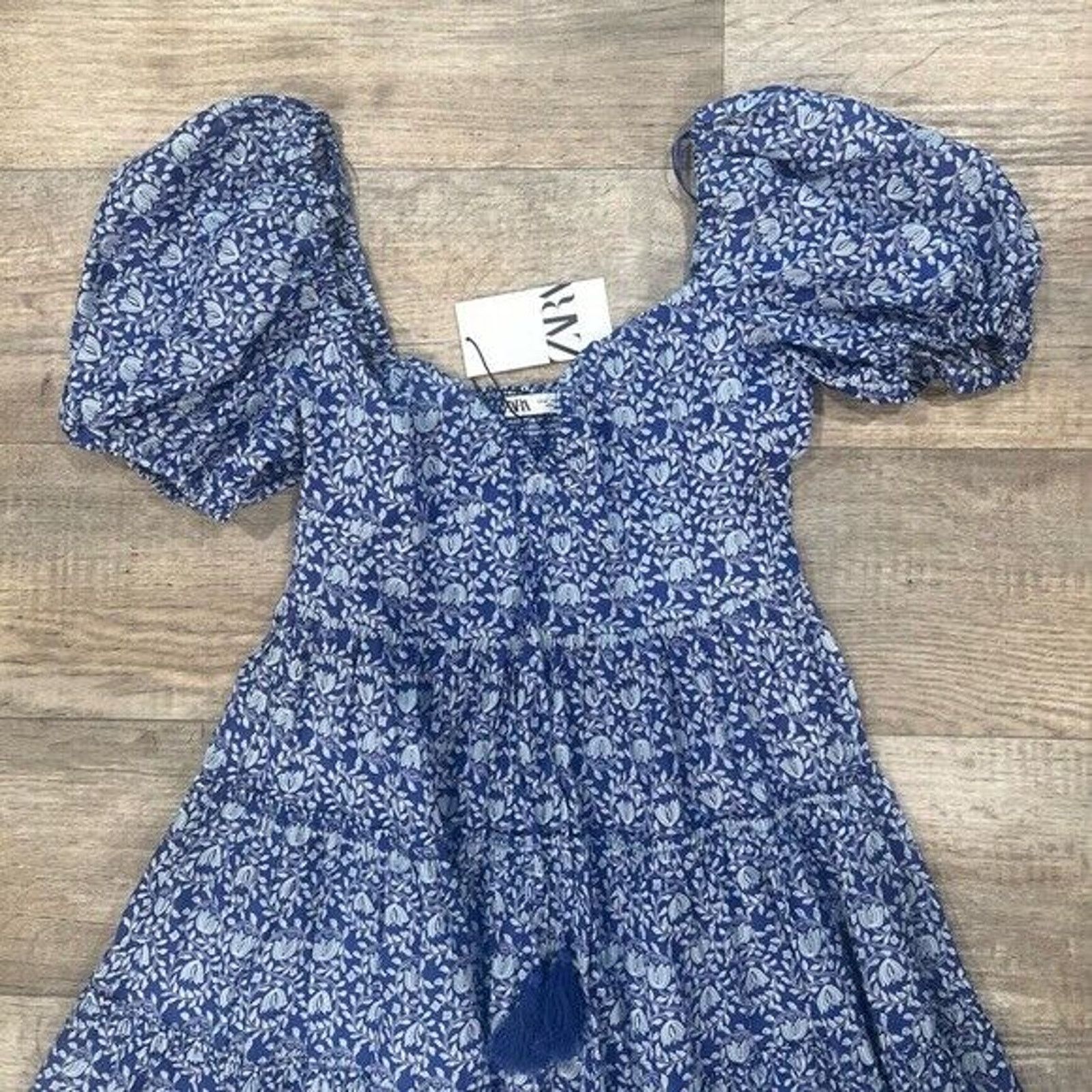 Zara ZARA BLOGGER FAVE!!! A-Line Dress with Balloon Sleeves NWT Size L / US 10 / IT 46 - 23 Thumbnail