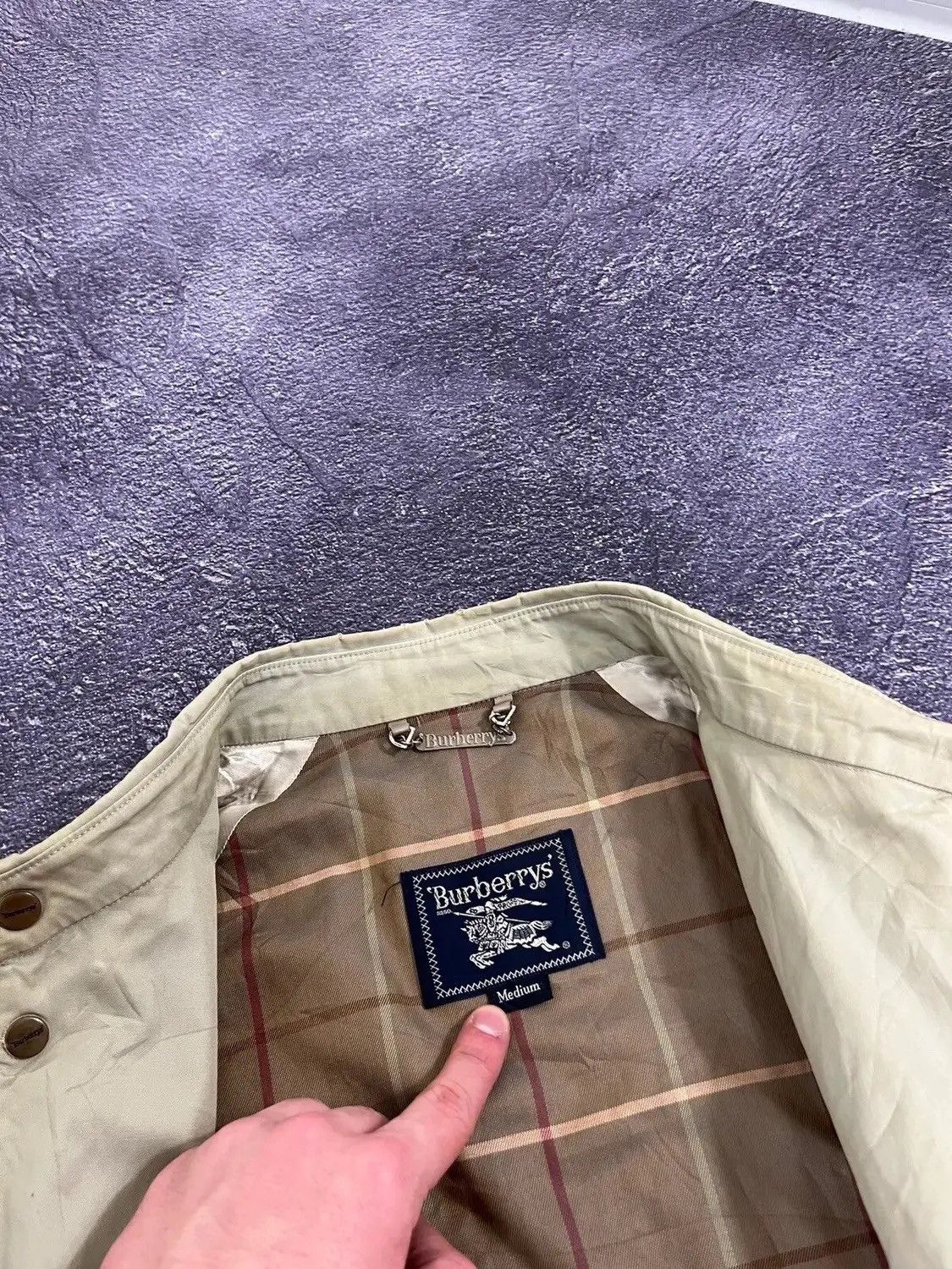 Burberry Vintage Burberry Nova Check Cream Luxury Jacket Size US M / EU 48-50 / 2 - 3 Thumbnail