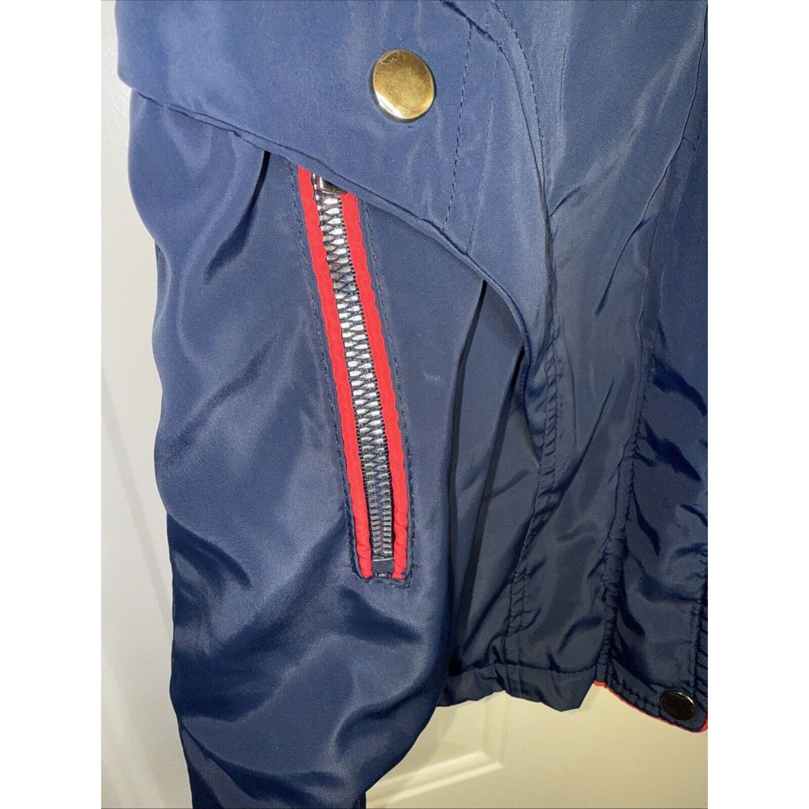 & Other Stories Idol Navy Blanket Lined Parka Jacket Coat Womens Medium Blue Size M / US 6-8 / IT 42-44 - 5 Thumbnail