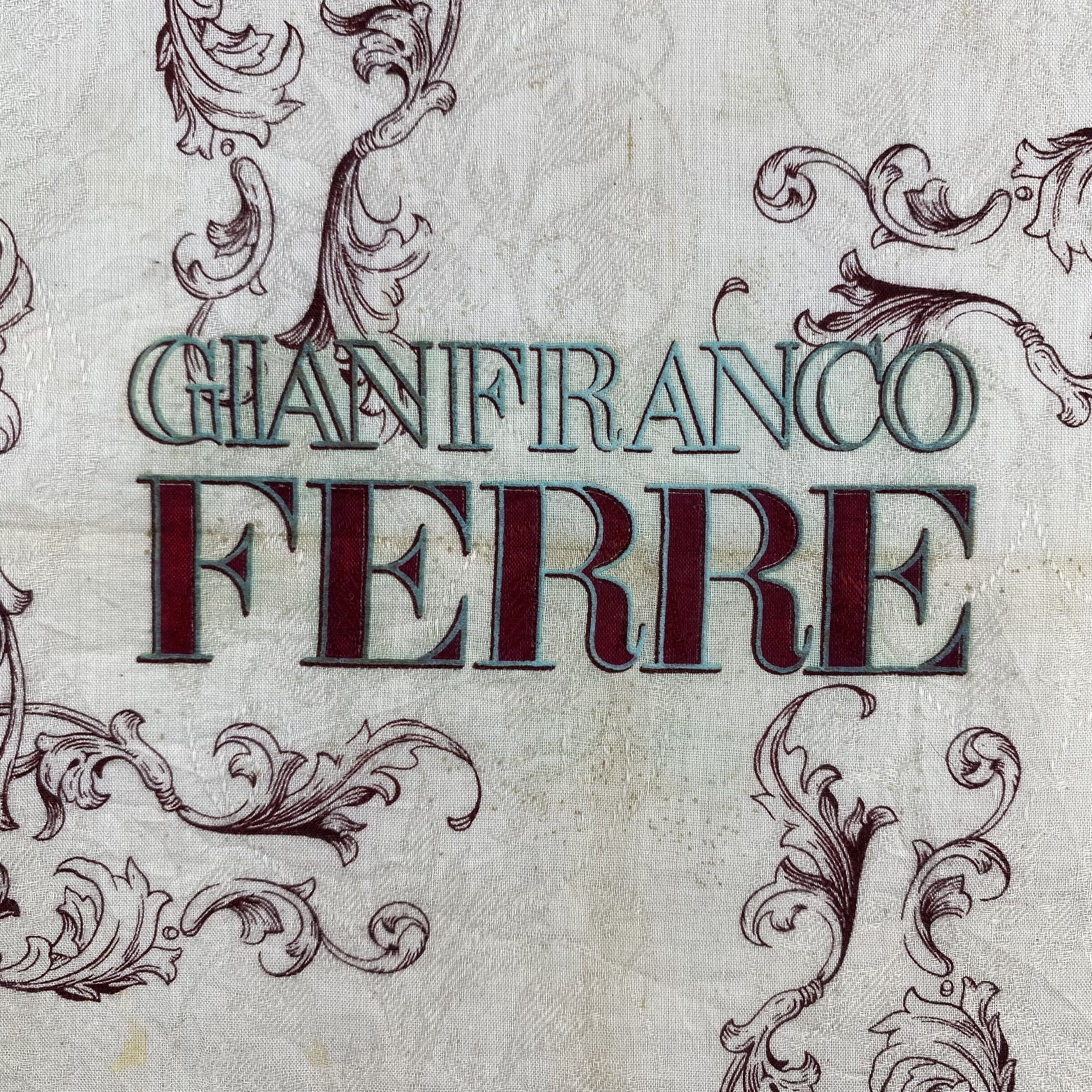 Gianfranco Ferre × Vintage Gianfranco Ferre Handkerchief / Neckerchief / Bandana-P1499 Size ONE SIZE - 4 Thumbnail