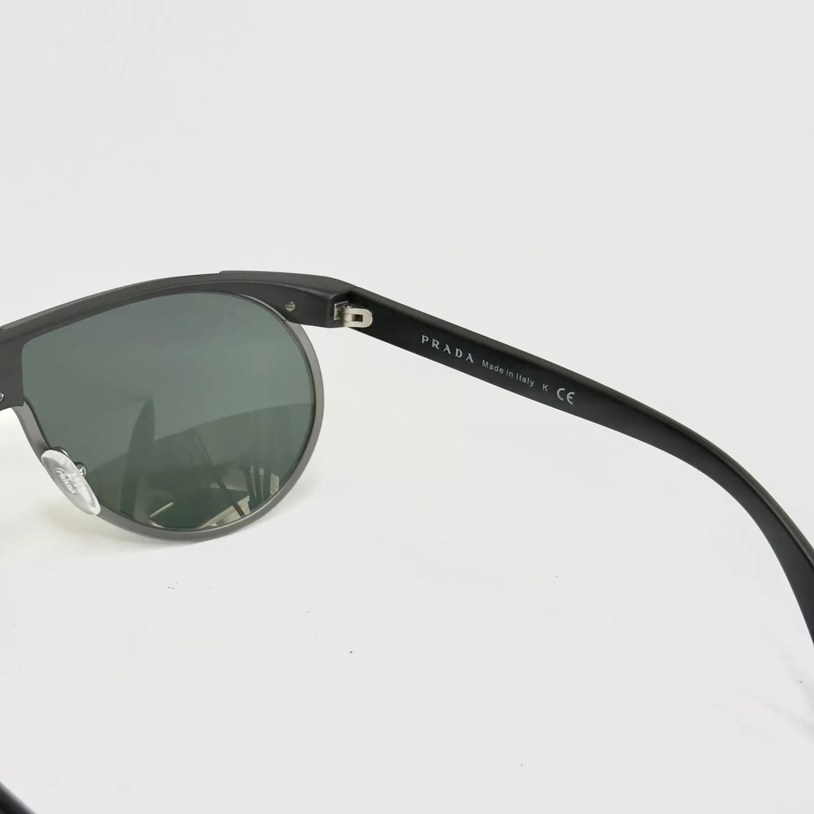 Prada PRADA PR23PS Matte Black Green Logo Sunglasses SPR 23P Size ONE SIZE - 3 Thumbnail
