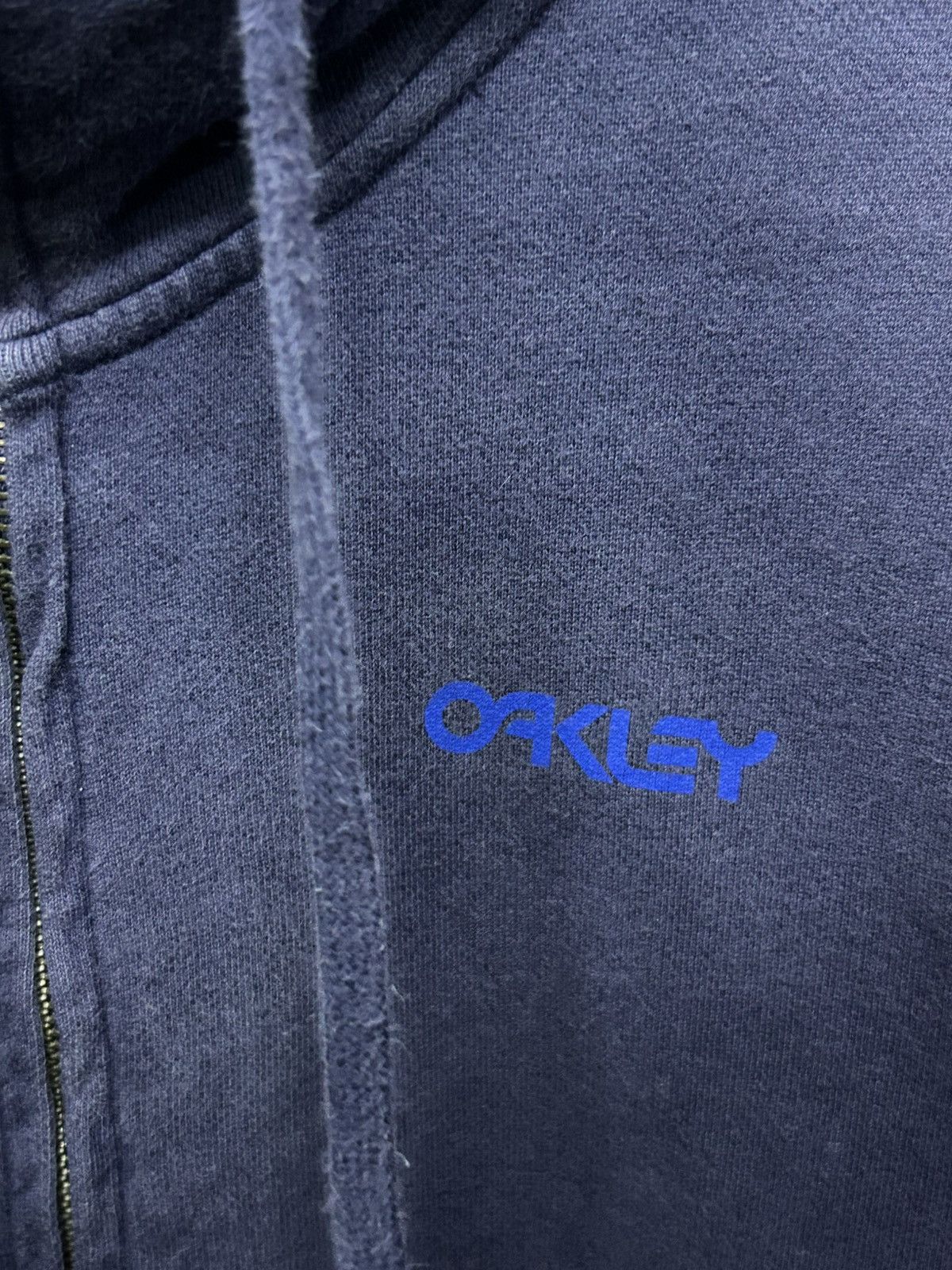 Oakley vintage oakley navy blue sunfaded hoodie Size US L / EU 52-54 / 3 - 2 Thumbnail