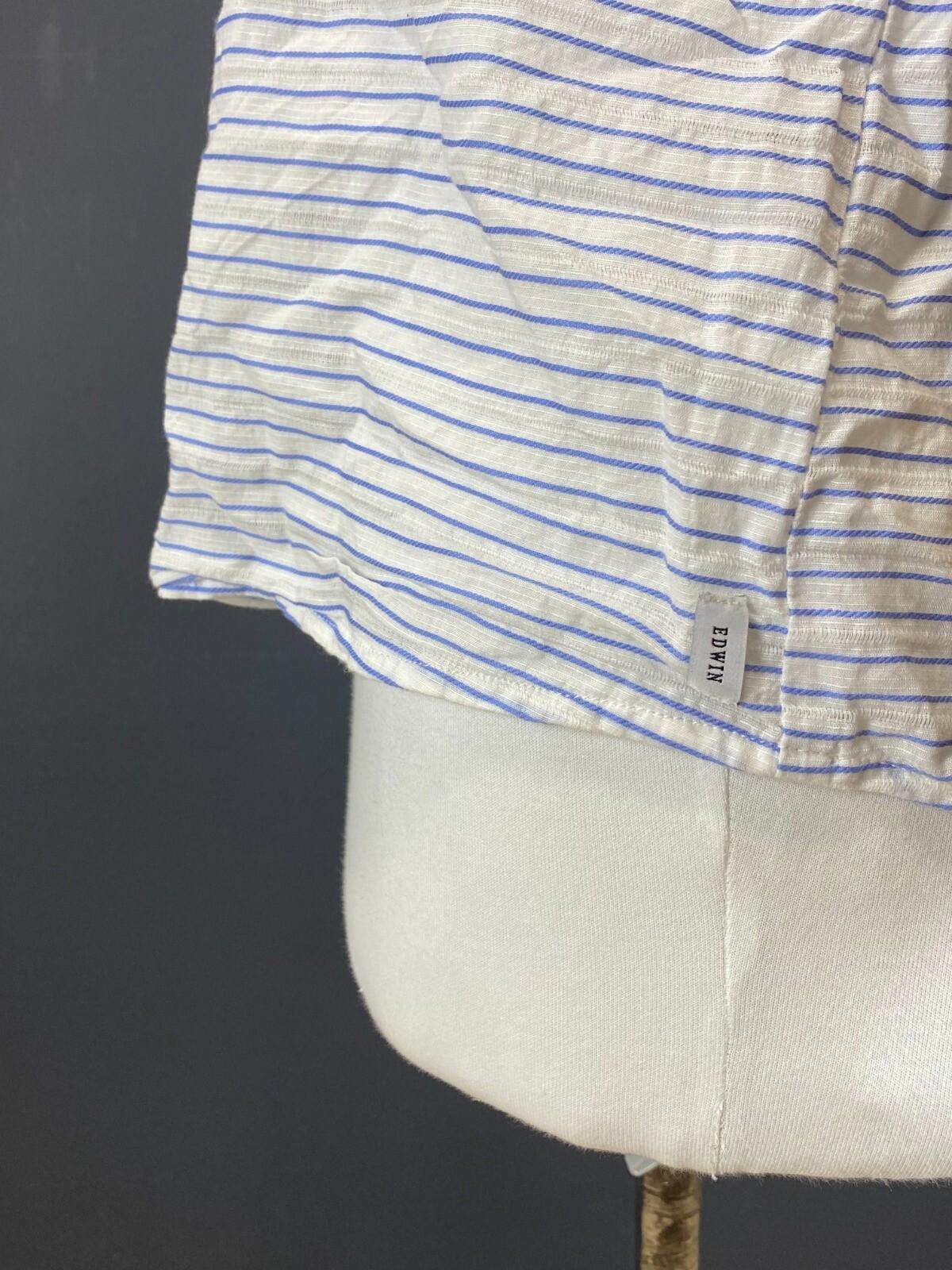 Edwin Edwin White Stripe W'Nadeen Sleeveless Shirt Size M Size M / US 6-8 / IT 42-44 - 6 Thumbnail