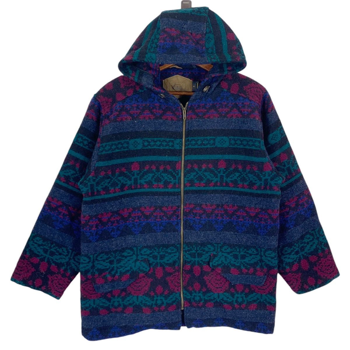 Vintage × Woolrich Woolen Mills 🔥🔥VINTAGE WOOLRICH WOOLEN MILLS ZIPPER HOODIE JACKET Size US M / EU 48-50 / 2 - 1 Thumbnail