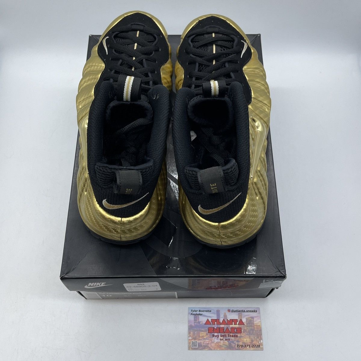 Nike Air foamposite metallic gold Size US 10 / EU 43 - 6 Thumbnail