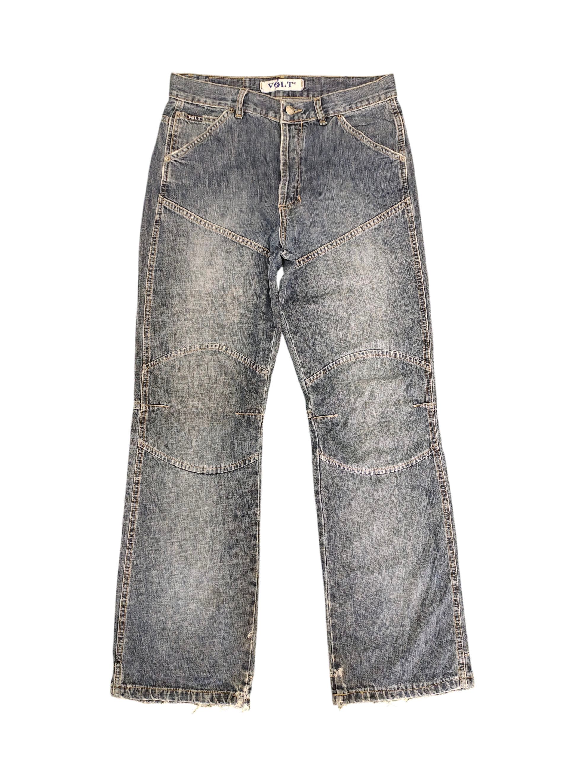 Kapital Vintage Volt Japan Biker Jeans - Distress Faded Grunge Denim Size US 32 / EU 48 - 1 Thumbnail
